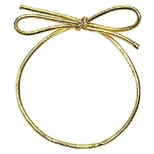 Lazos Elásticos Preatados K-Kraft Dorados 20.32 cm - Paquete 100