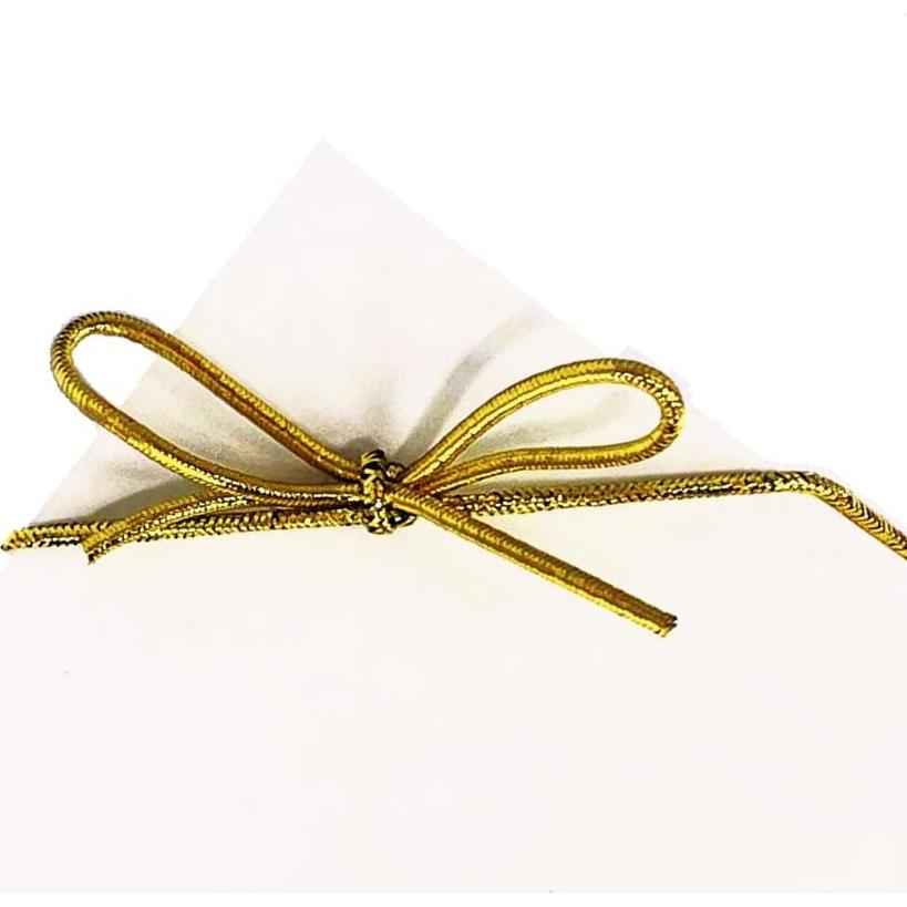 Lazos Elásticos Preatados K-Kraft Dorados 20.32 cm - Paquete 100