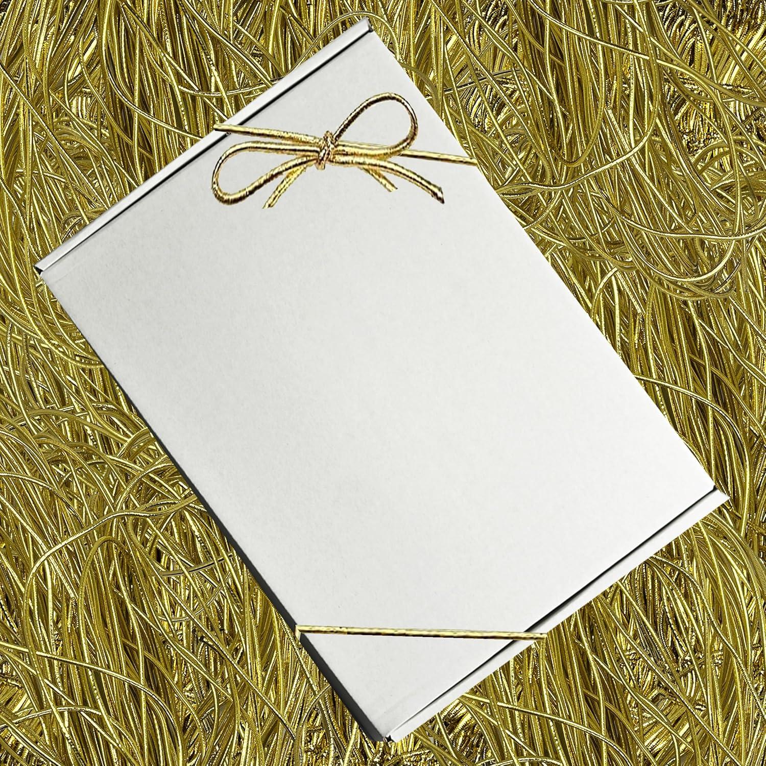 Lazos Elásticos Preatados K-Kraft Dorados 20.32 cm - Paquete 100