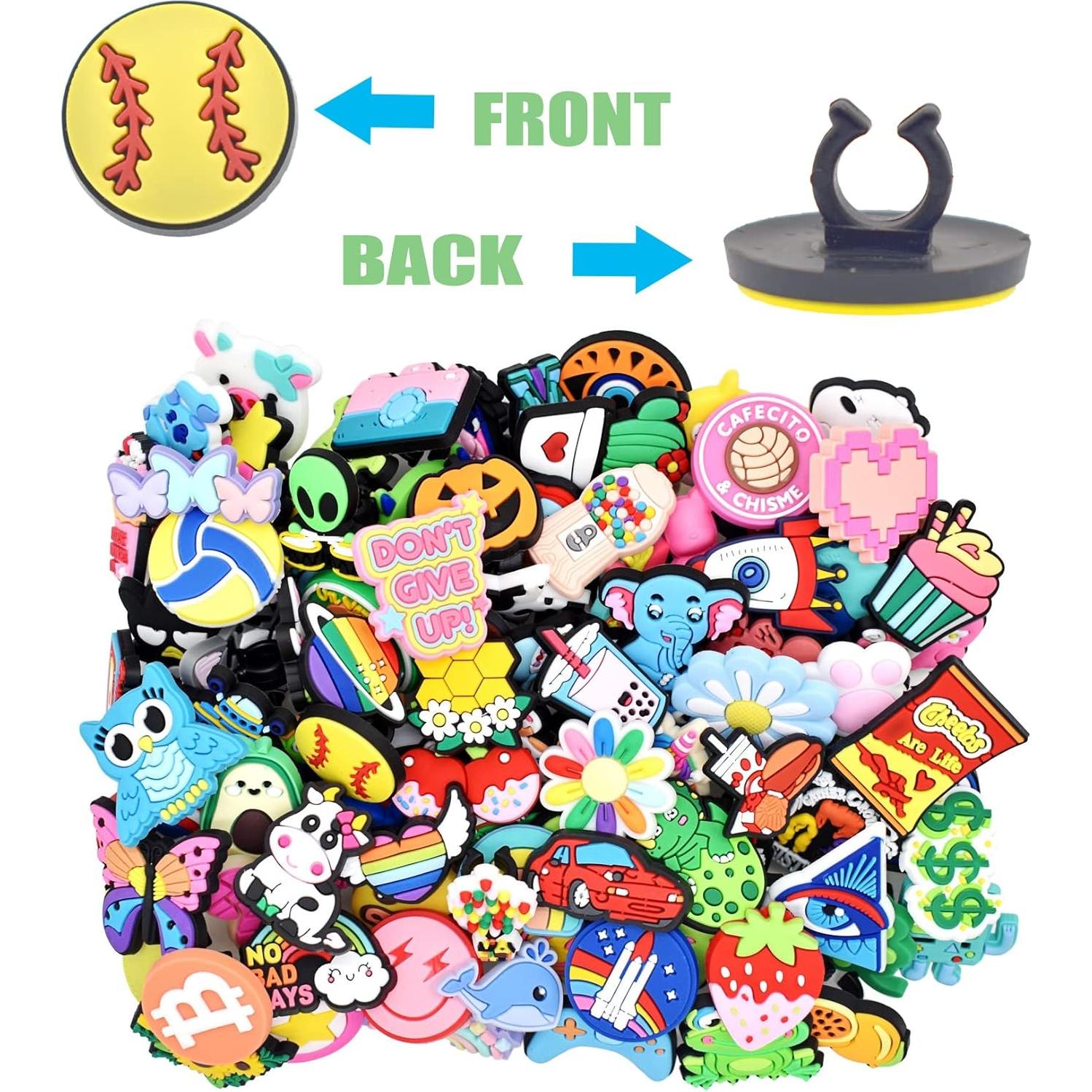 Adornos para Lápices Papacharms 40 Piezas PVC Multicolor