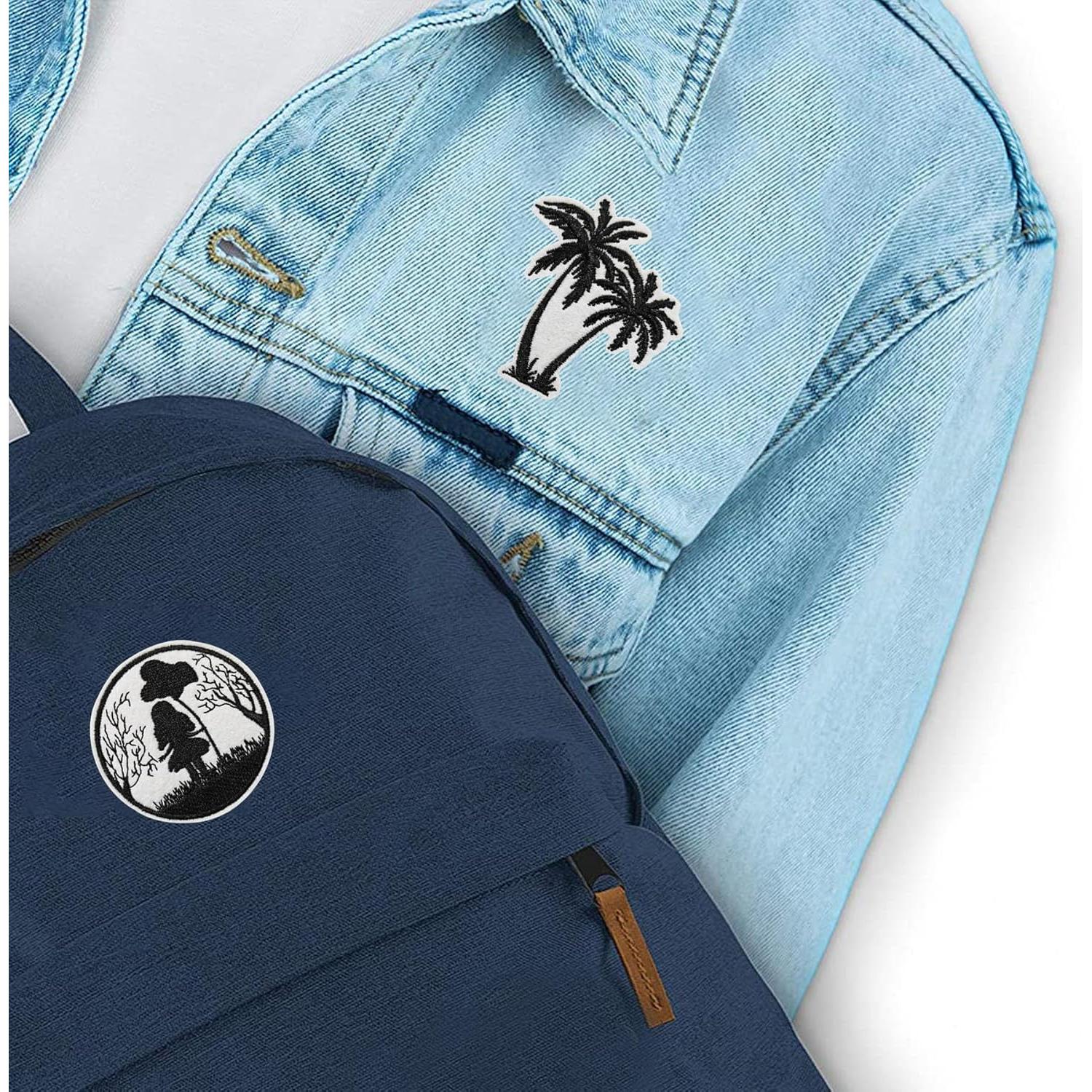 Parches Bordados Woohome 16 PCS para Planchar o Coser Negros