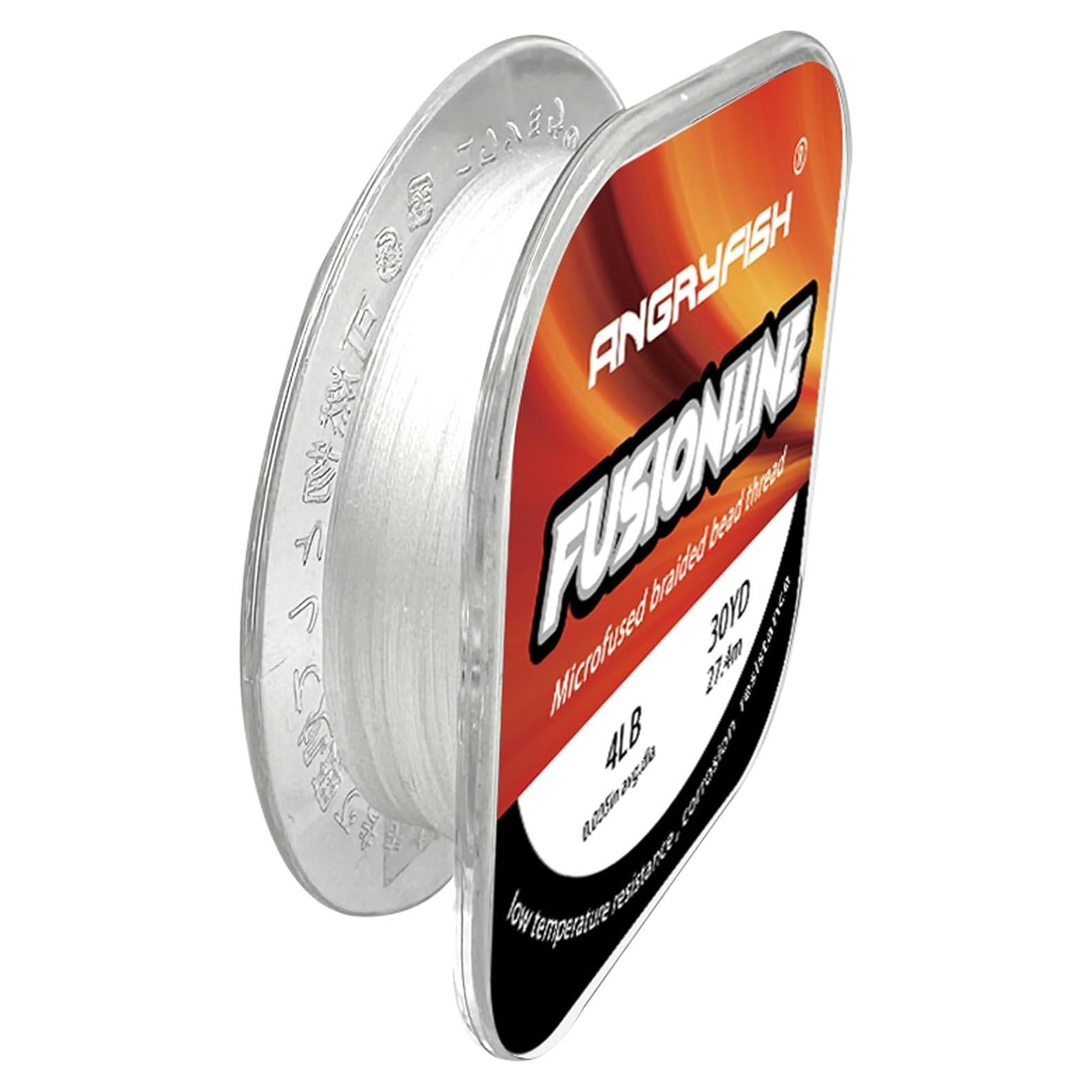 Hilo Trenzado Microfusionado Angryfish 45.72m Cristal