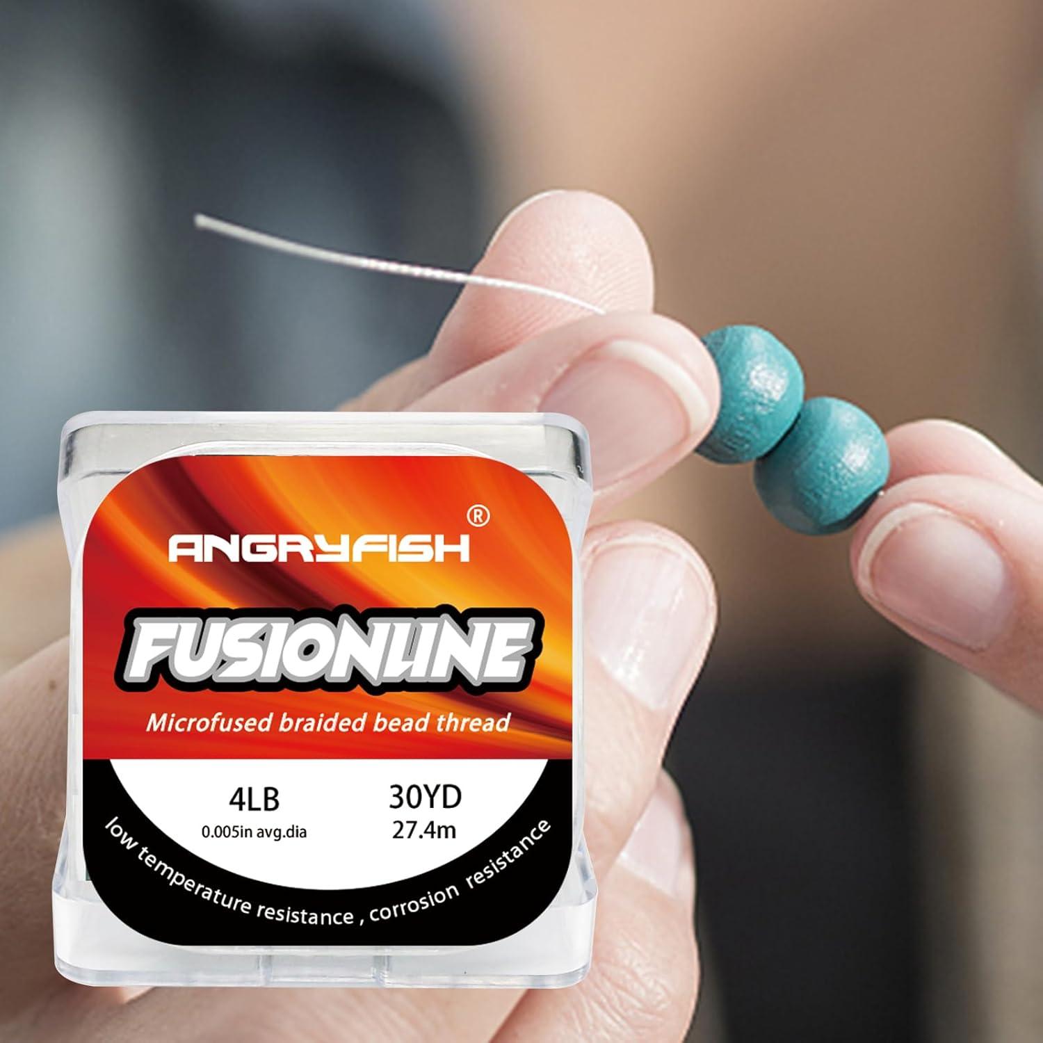 Hilo Trenzado Microfusionado Angryfish 45.72m Cristal