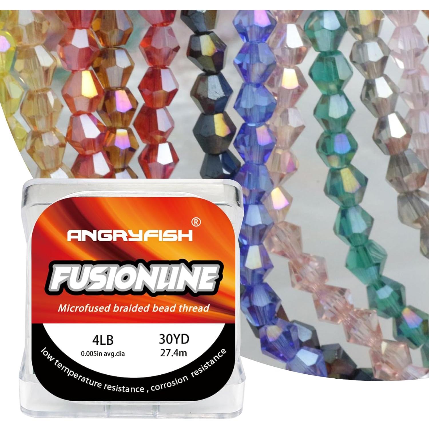 Hilo Trenzado Microfusionado Angryfish 45.72m Cristal