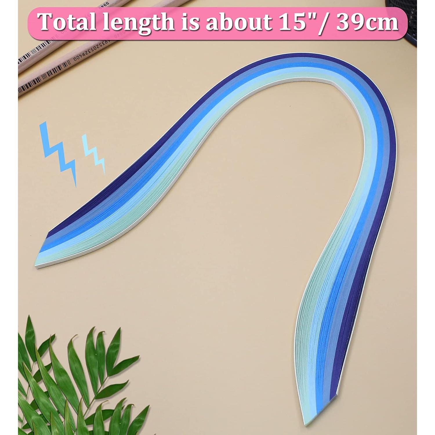Zorfeter 9 Sets Multi-Color Quilling Paper Strips Kits 900 Strips 42 Colors, 3mm Width, 15" Length