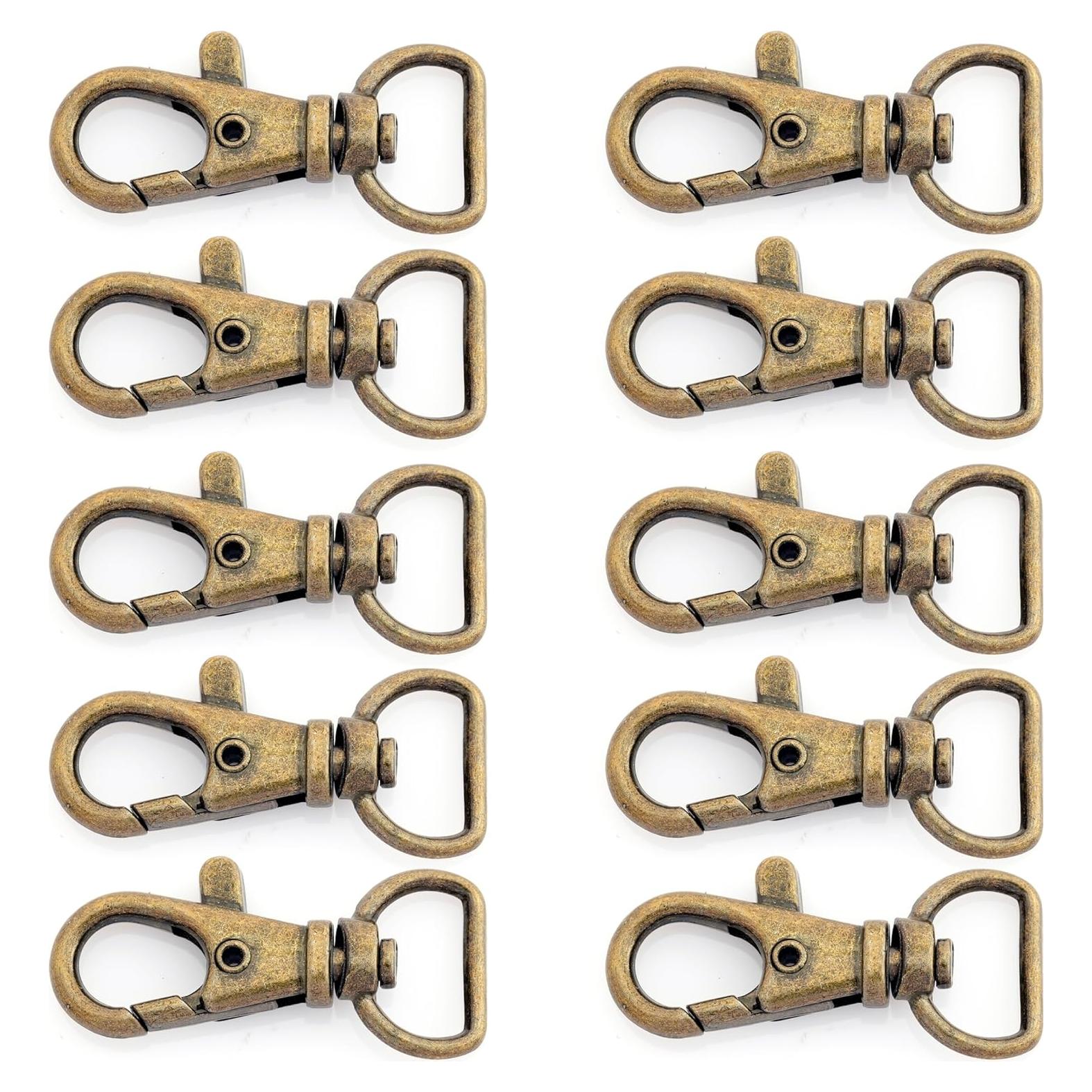 20 Ganchos de Traba Giratorio CRAFTMEMORE 1.27 cm Latón Antiguo