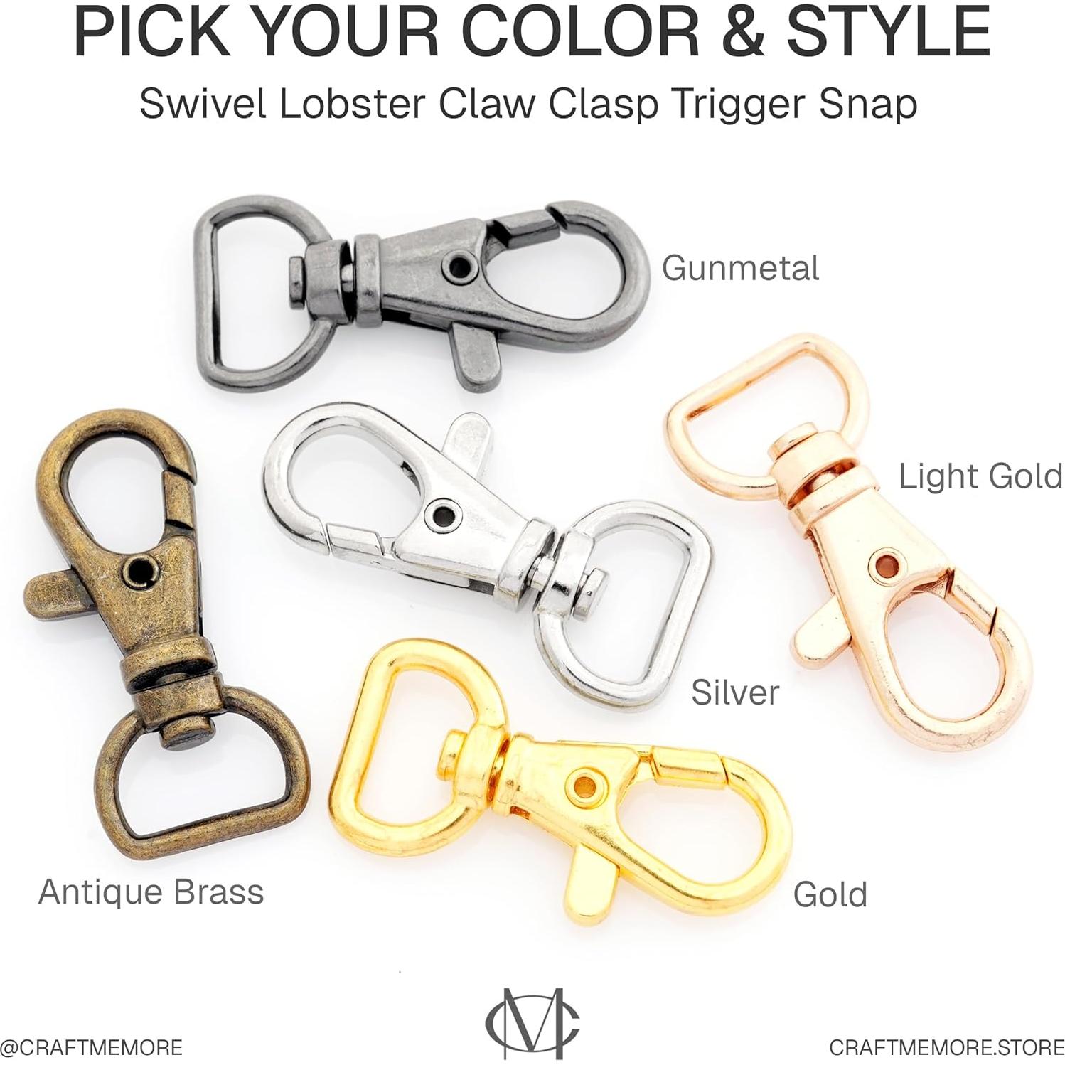 20 Ganchos de Traba Giratorio CRAFTMEMORE 1.27 cm Latón Antiguo