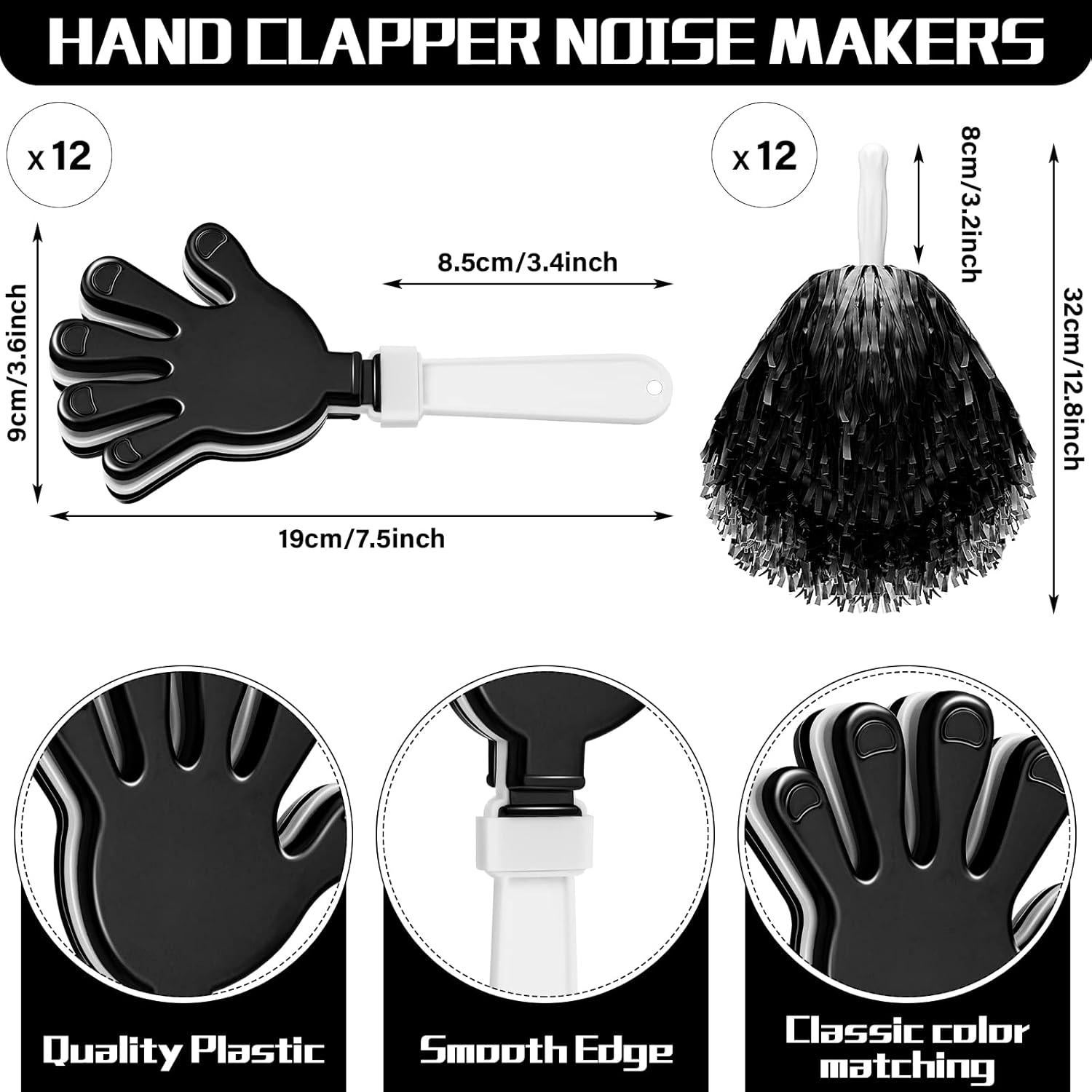 Accesorios de Animación Sosation 36 Piezas Negros