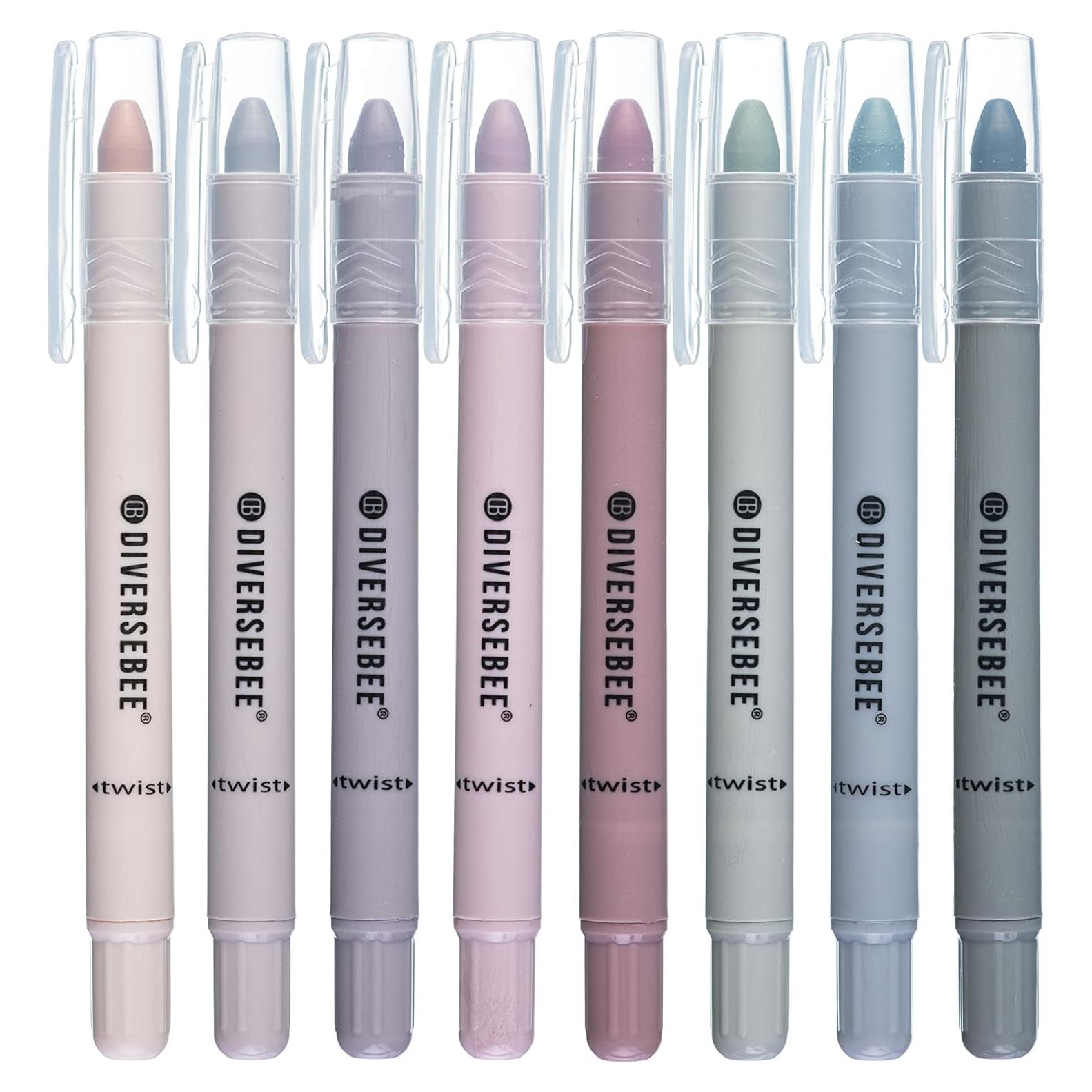 Marcadores de Gel DiverseBee para Biblia Sin Sangrado - 8 Colores