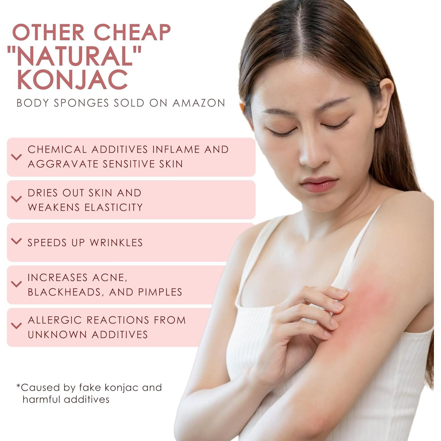 Esponjas Corporales Exfoliantes de Konjac Our Earth Beauty - 2 Unidades