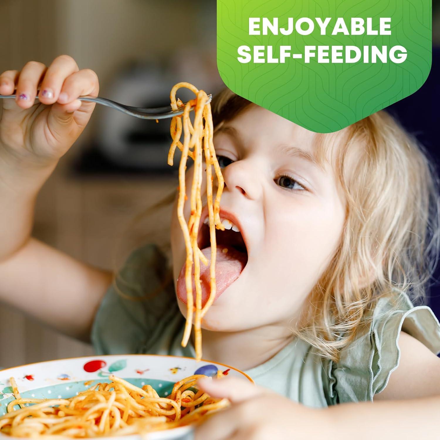 Juego de Cubiertos para Niños WXCWYQR - 12 Piezas Acero Inoxidable