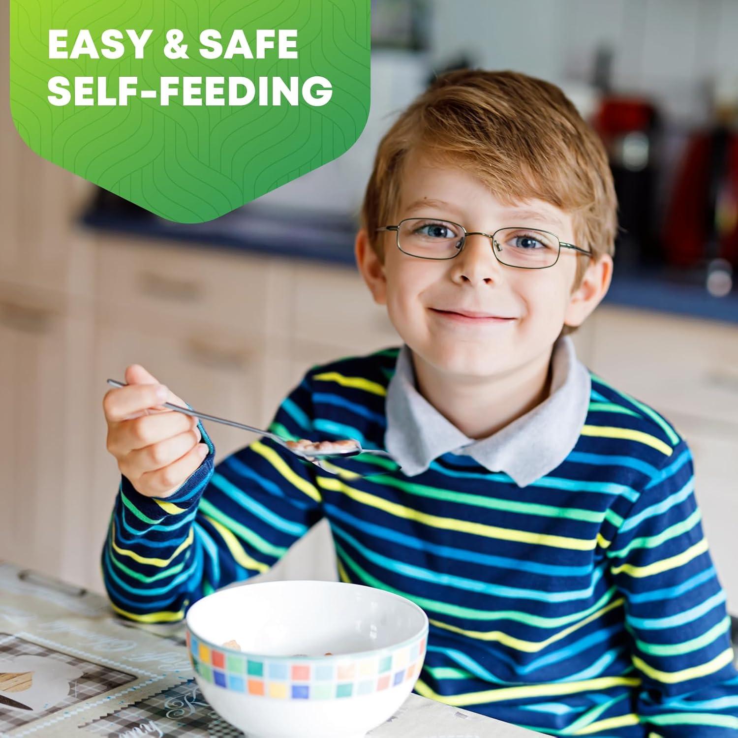 Juego de Cubiertos para Niños WXCWYQR - 12 Piezas Acero Inoxidable