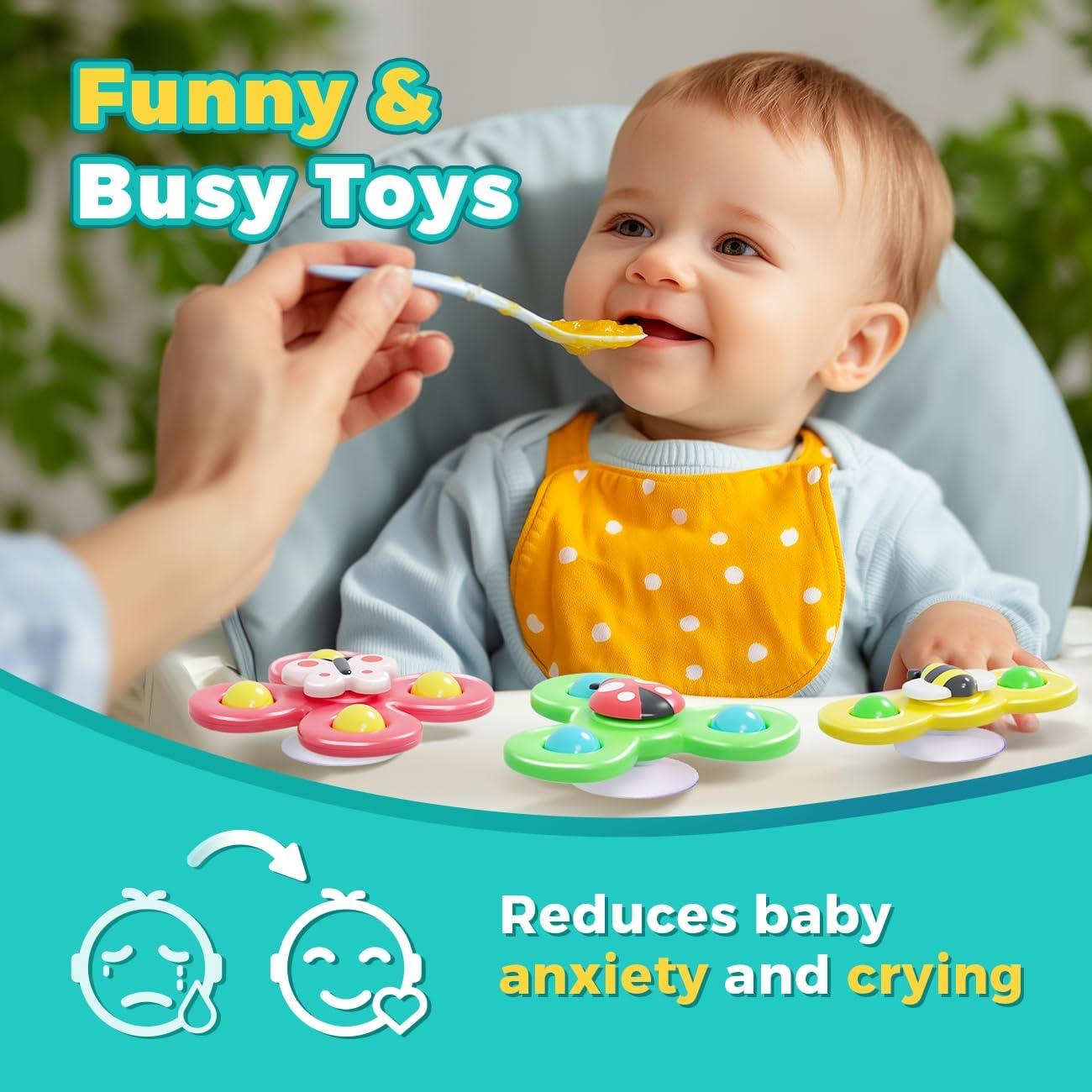 Juguetes de Spinner para Bebés Narrio - 3 Animales 12M-3A