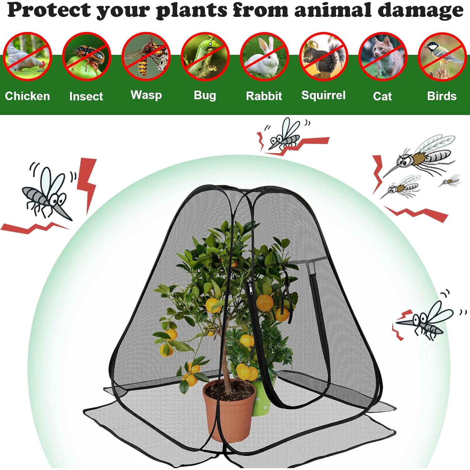 Cubierta de Jardín Pop Up RGQSUN 71x71x81 cm con Cremallera