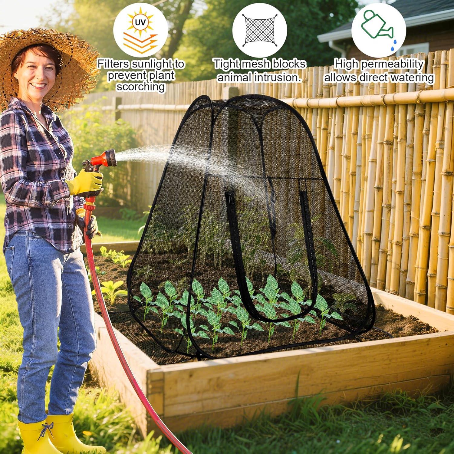 Cubierta de Jardín Pop Up RGQSUN 71x71x81 cm con Cremallera