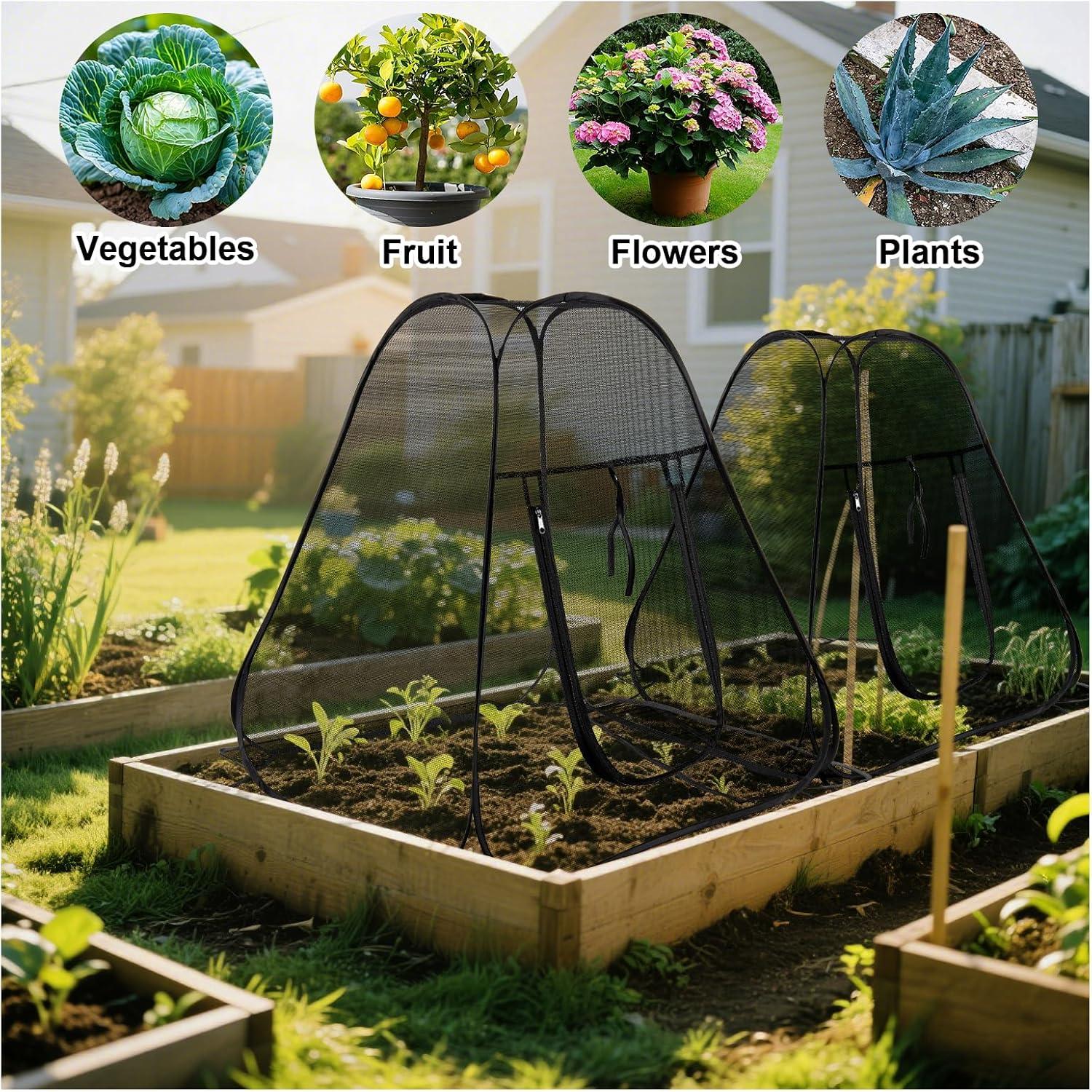 Cubierta de Jardín Pop Up RGQSUN 71x71x81 cm con Cremallera