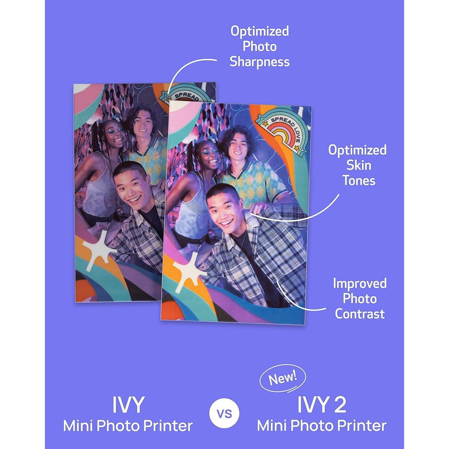 Impresora de Fotos Mini Canon IVY 2 Rosa Claro ZINK