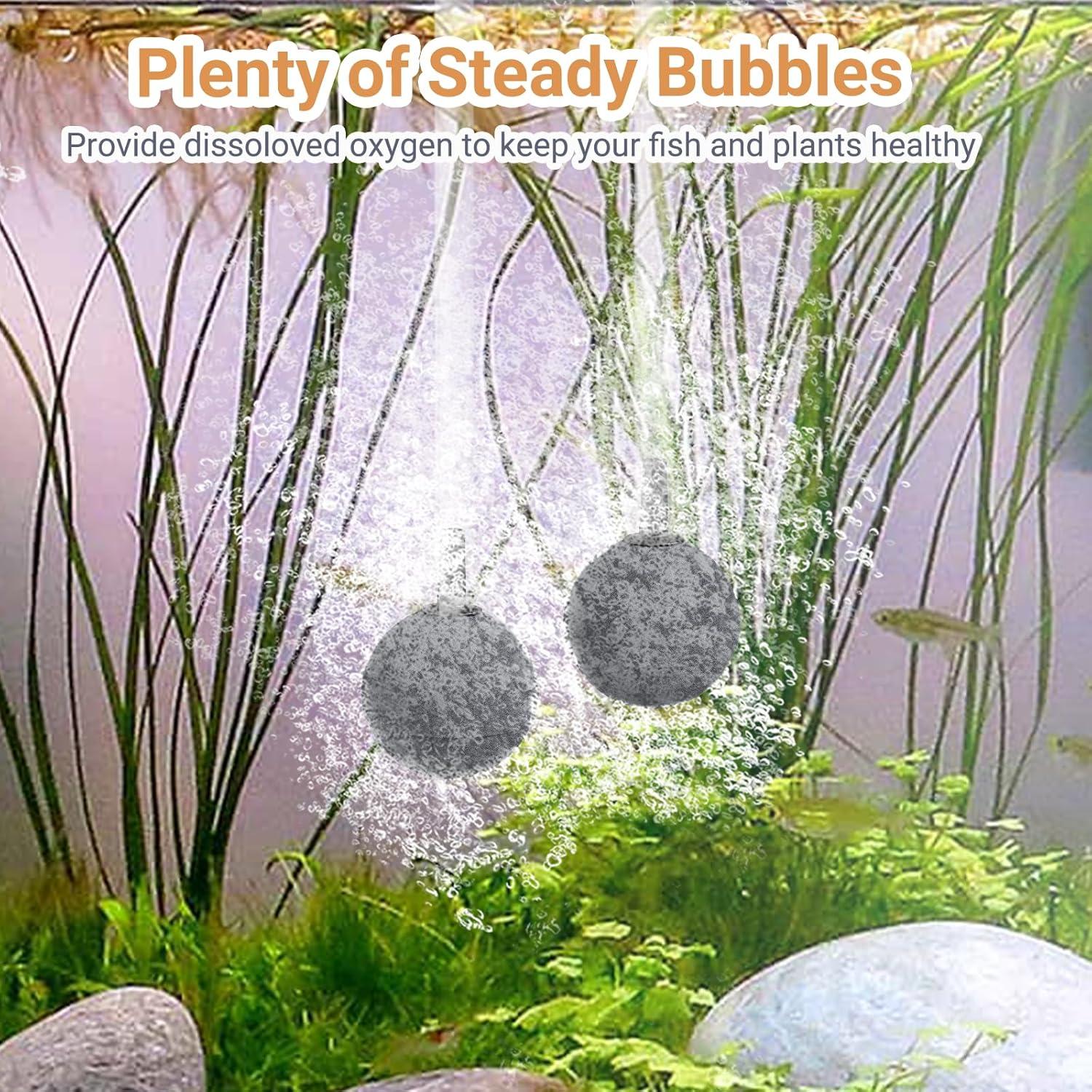 Paquete de 8 piedras de aire para acuario MoonOrange 3 cm