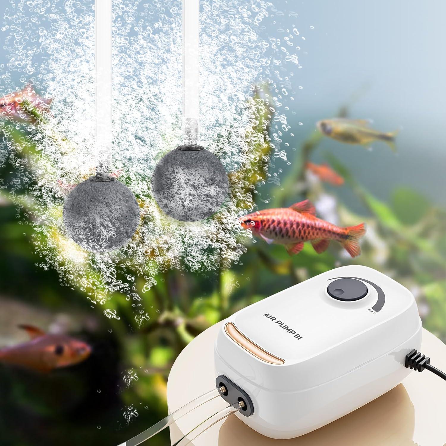 Paquete de 8 piedras de aire para acuario MoonOrange 3 cm