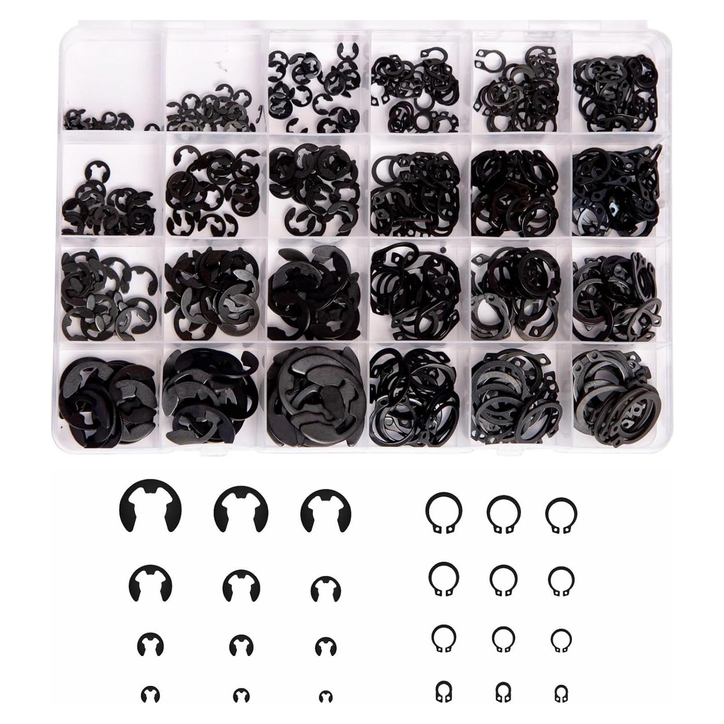 Juego de Clips de Retención Mariyandh 324 Pcs Acero Carbono