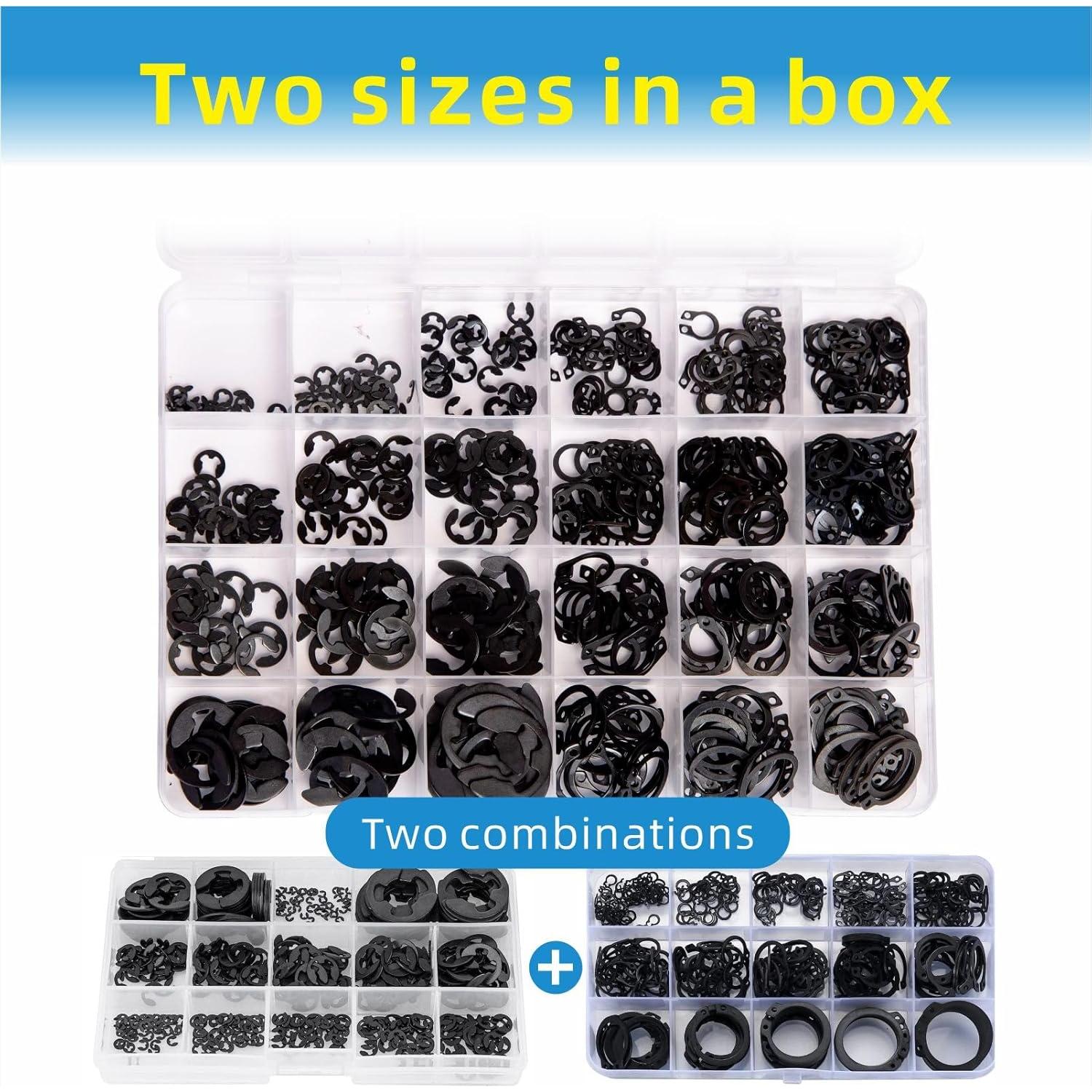 Juego de Clips de Retención Mariyandh 324 Pcs Acero Carbono