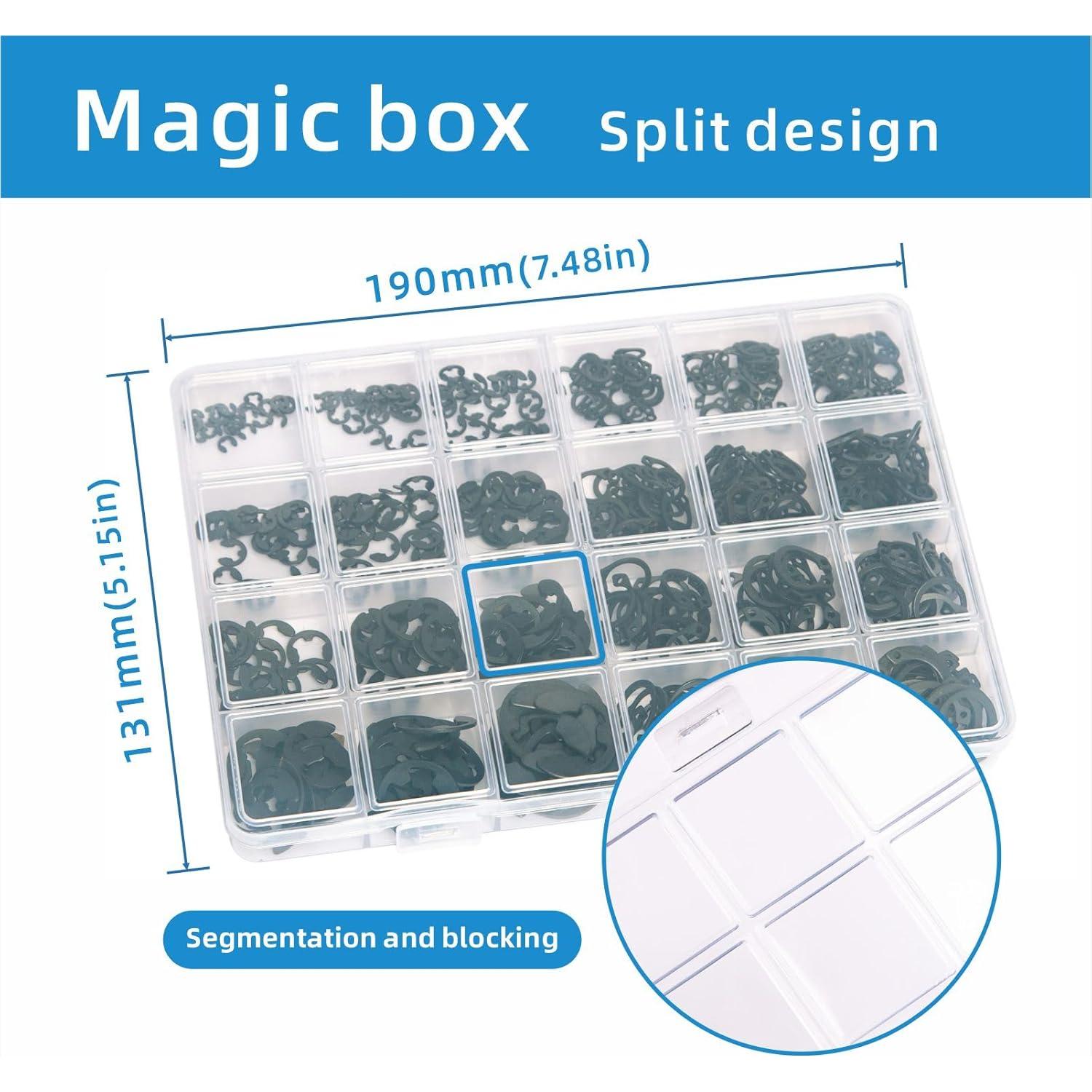 Juego de Clips de Retención Mariyandh 324 Pcs Acero Carbono