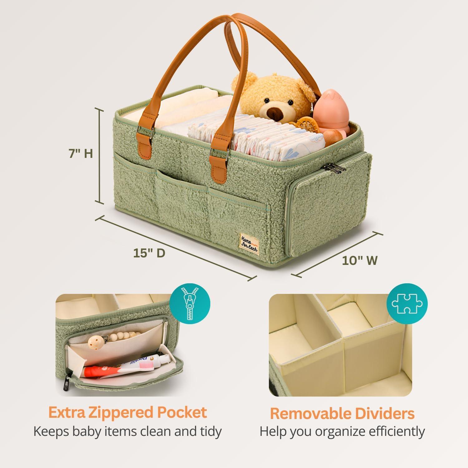 Organizador de Pañales HOGAR PARA CADA UNO Verde Ajustable