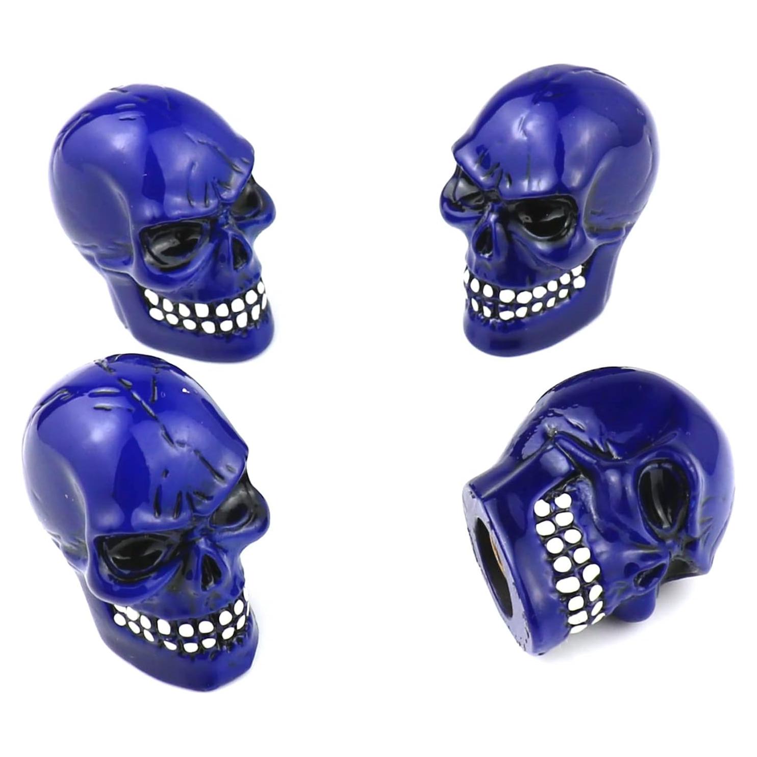 Tapas de Válvula de Neumáticos Bashineng Azul - 4 Piezas Universales