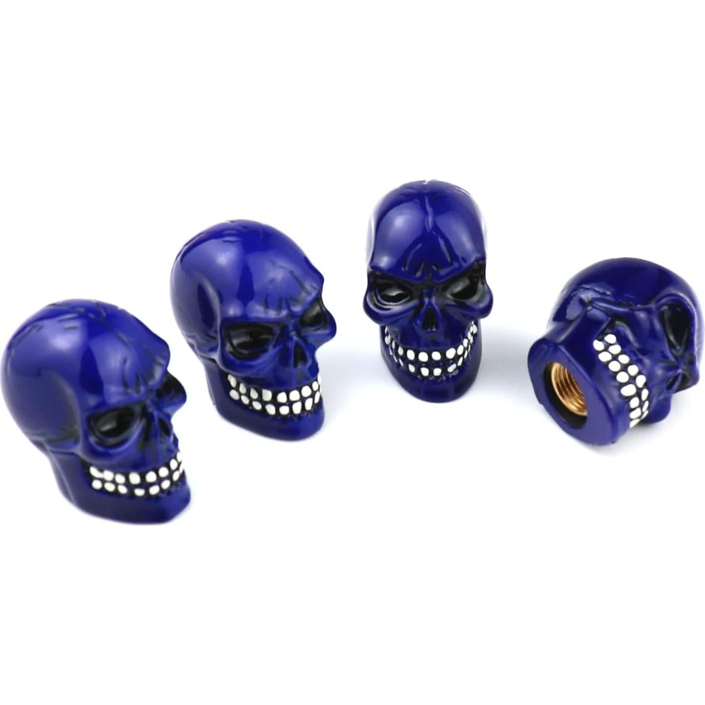 Tapas de Válvula de Neumáticos Bashineng Azul - 4 Piezas Universales