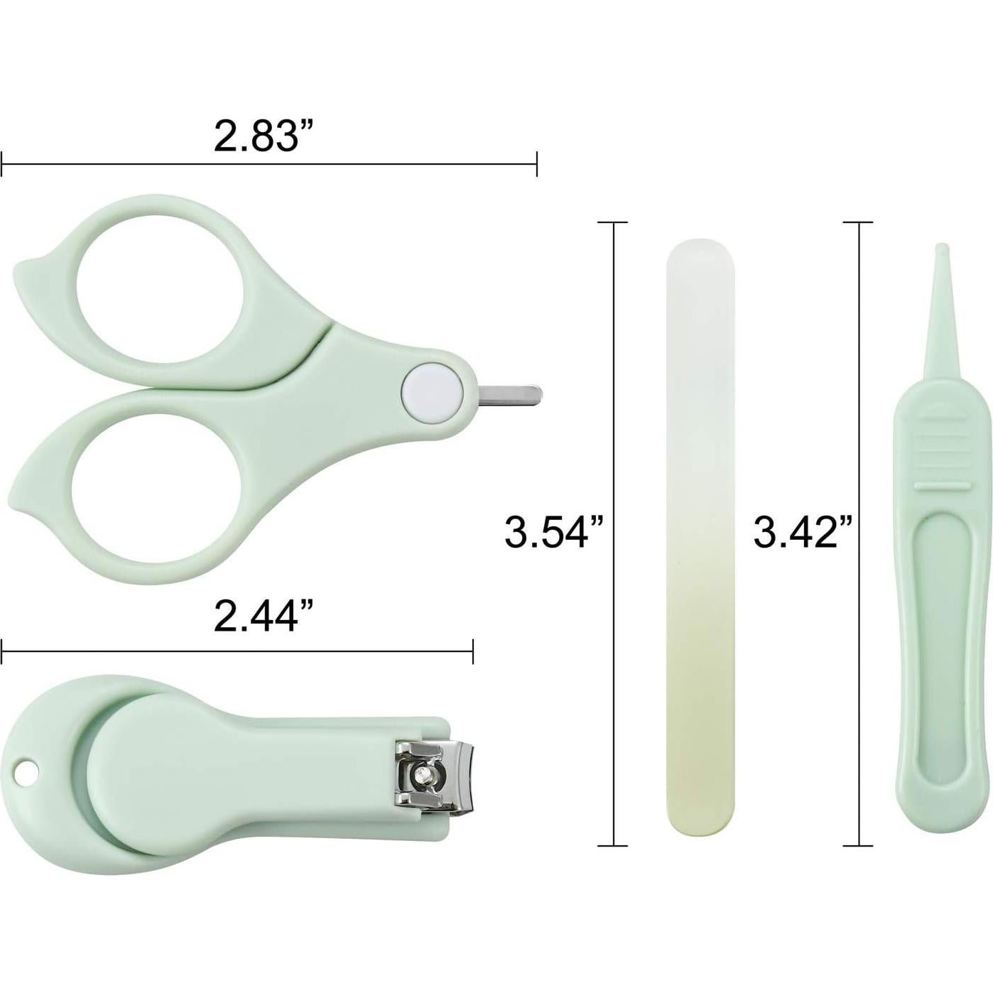 Kit de Cuidado de Manicura y Pedicura PandaEar Bebés 4 Piezas