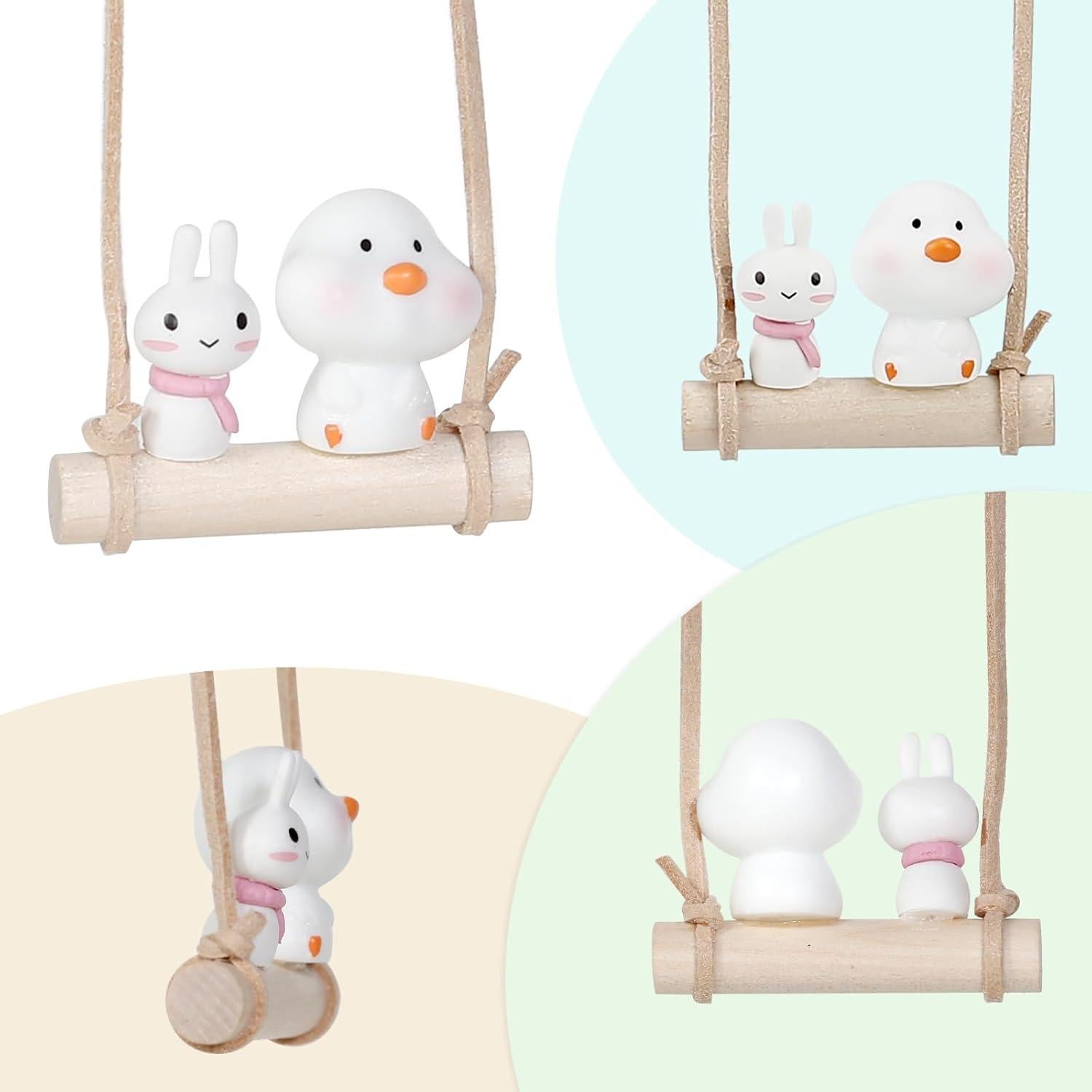 Colgantes de Espejo Retrovisor YGMONER - Pollo y Conejo