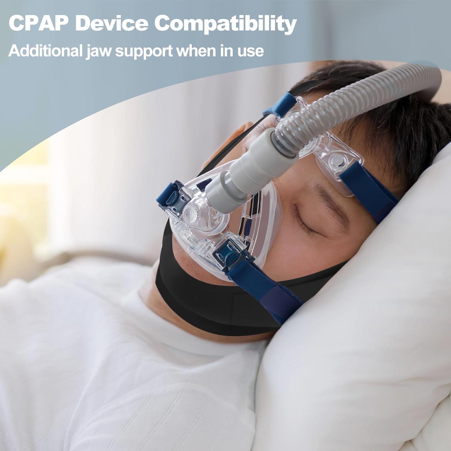 Correa para Barbilla SPEDOL - Dispositivo Anti Ronquidos Negro