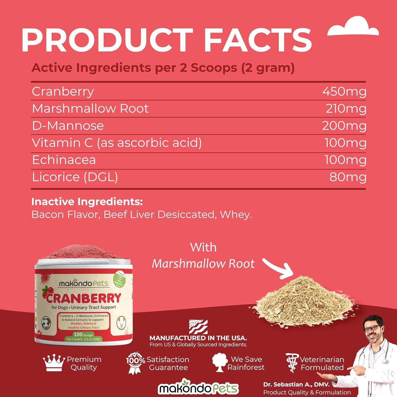 Suplemento Natural para Perros Makondo Pets - Arándano 100g