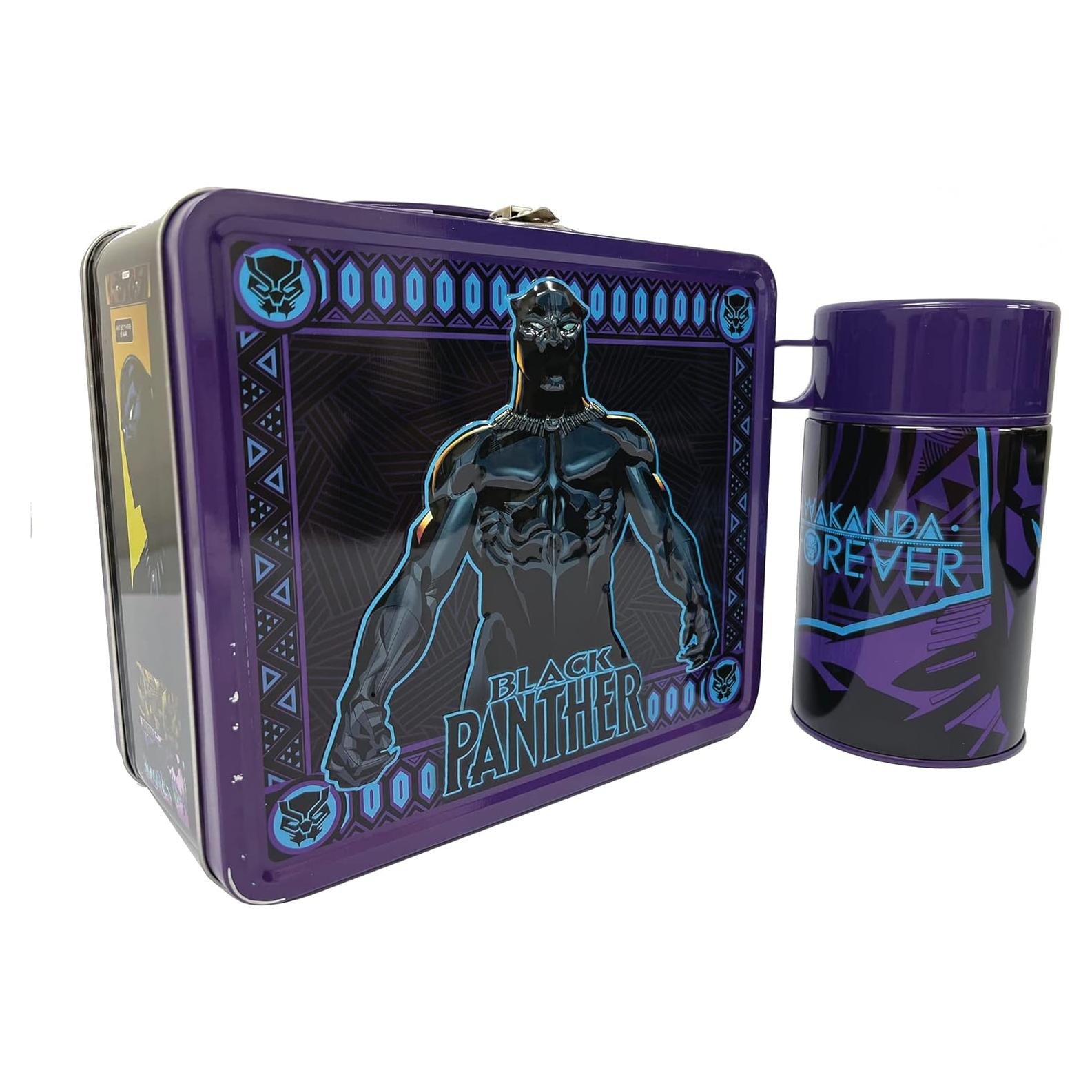 Caja de Almuerzo Black Panther Surreal Entertainment con Termo 0.29L