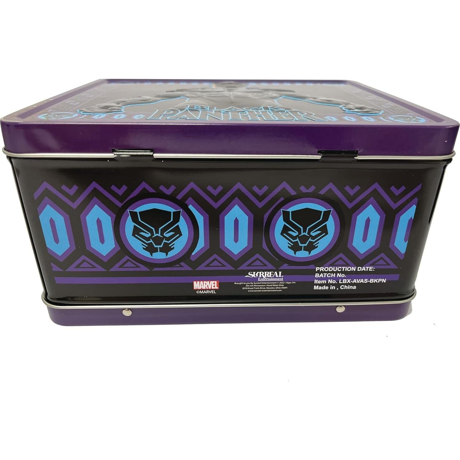Caja de Almuerzo Black Panther Surreal Entertainment con Termo 0.29L