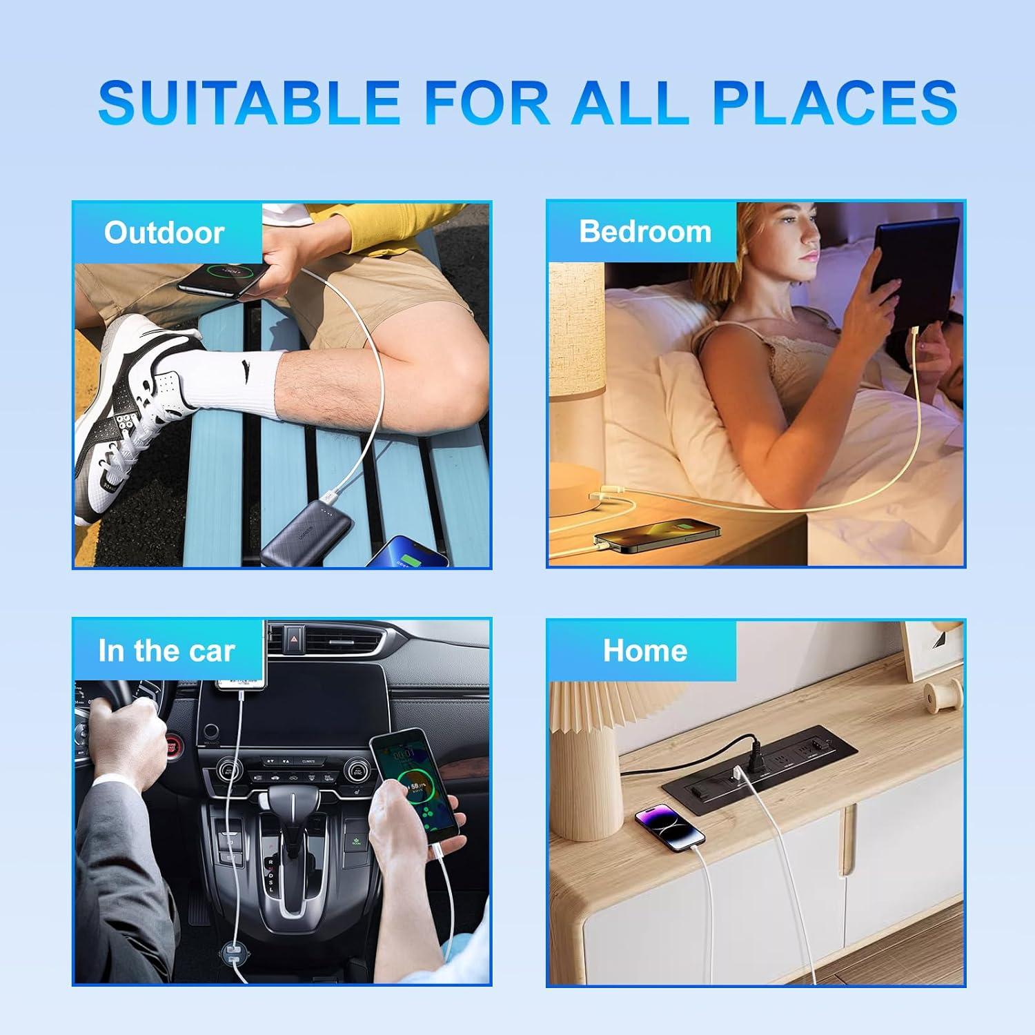 Cable Lightning 1.8M DFLASH para iPhone Carga Rápida MFi