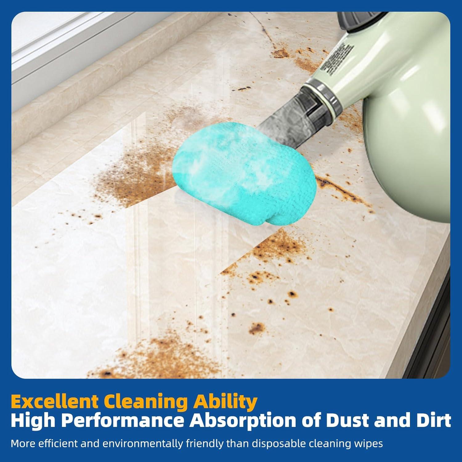 Paquete de 10 Paños de Microfibra LOVECO para Limpiador de Vapor