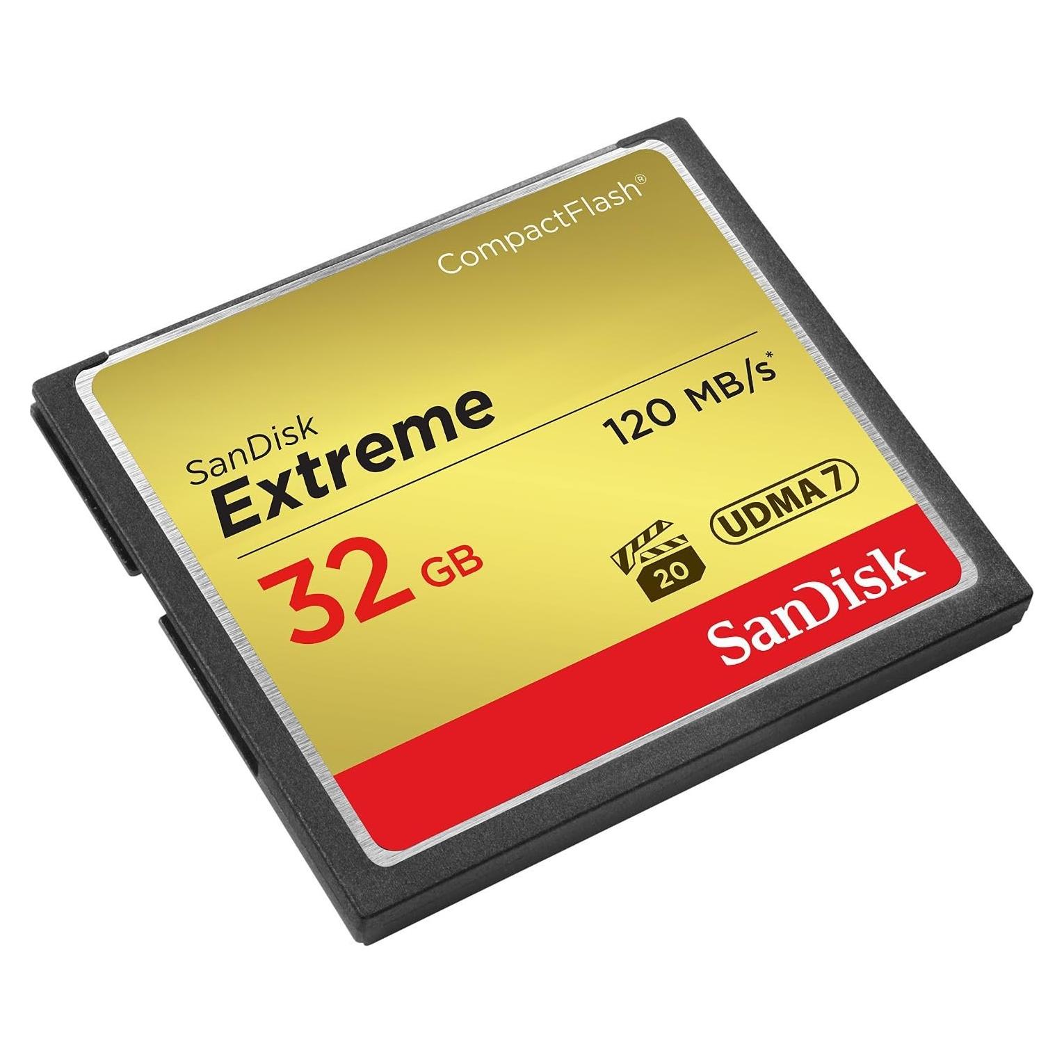 Tarjeta de Memoria SanDisk 32GB Extreme CompactFlash UDMA 7