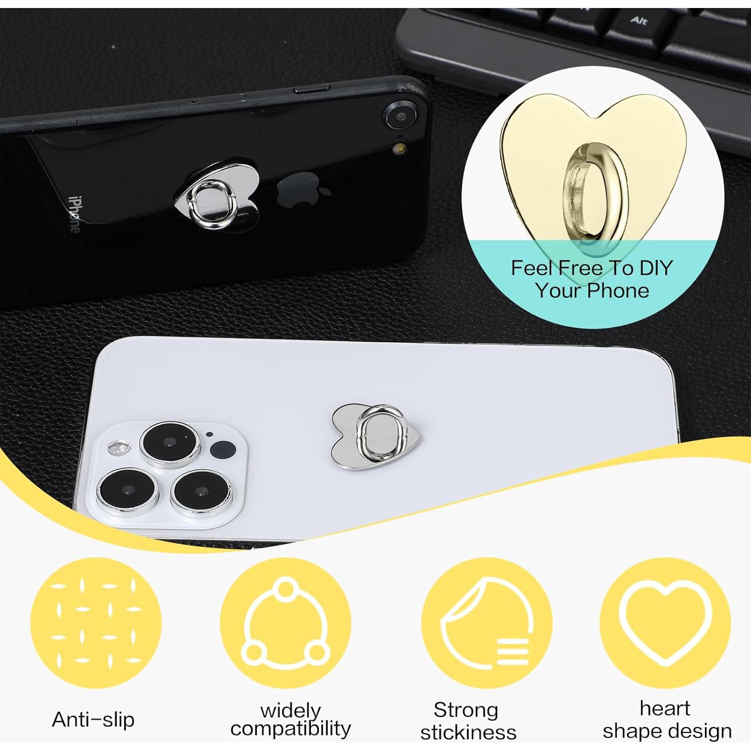 Soporte de Anillo para Teléfono Xinjoduz 8 Pcs Dorado