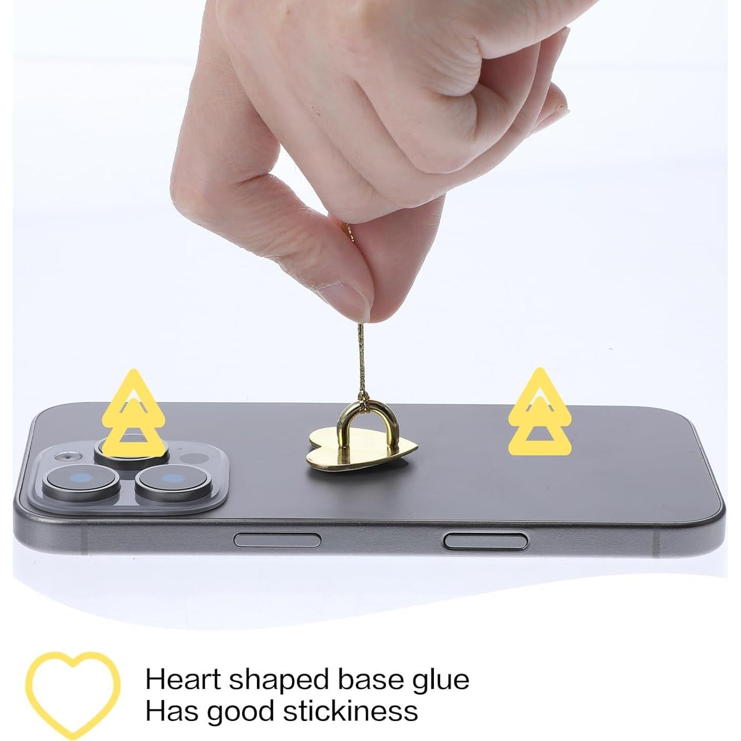 Soporte de Anillo para Teléfono Xinjoduz 8 Pcs Dorado