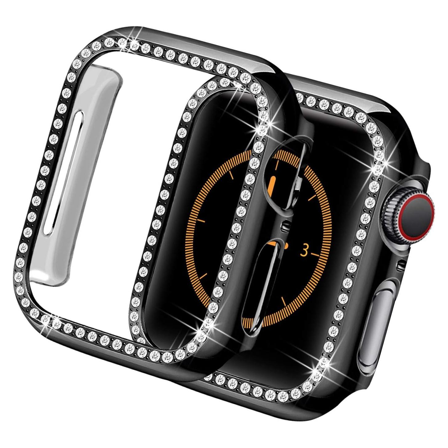 Funda protectora para Apple Watch 42mm Yolovie con cristales brillantes