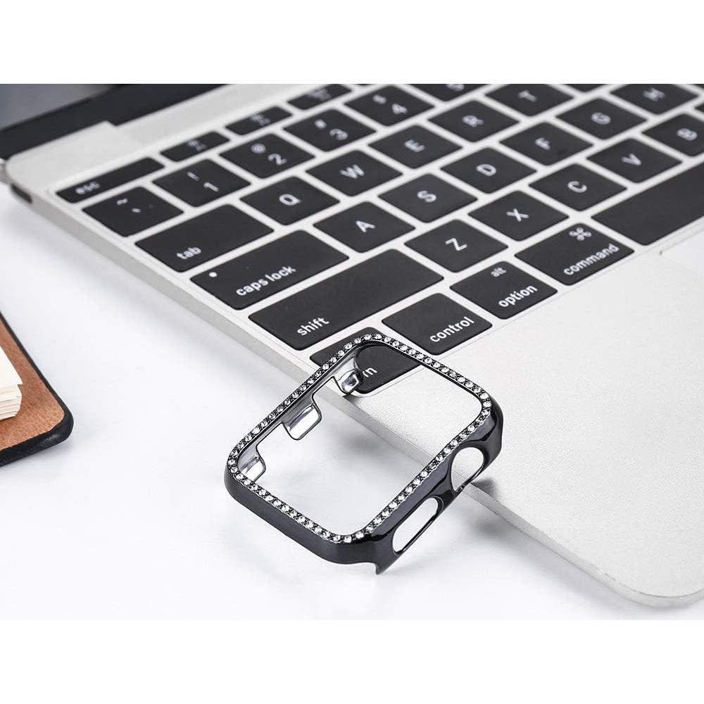 Funda protectora para Apple Watch 42mm Yolovie con cristales brillantes