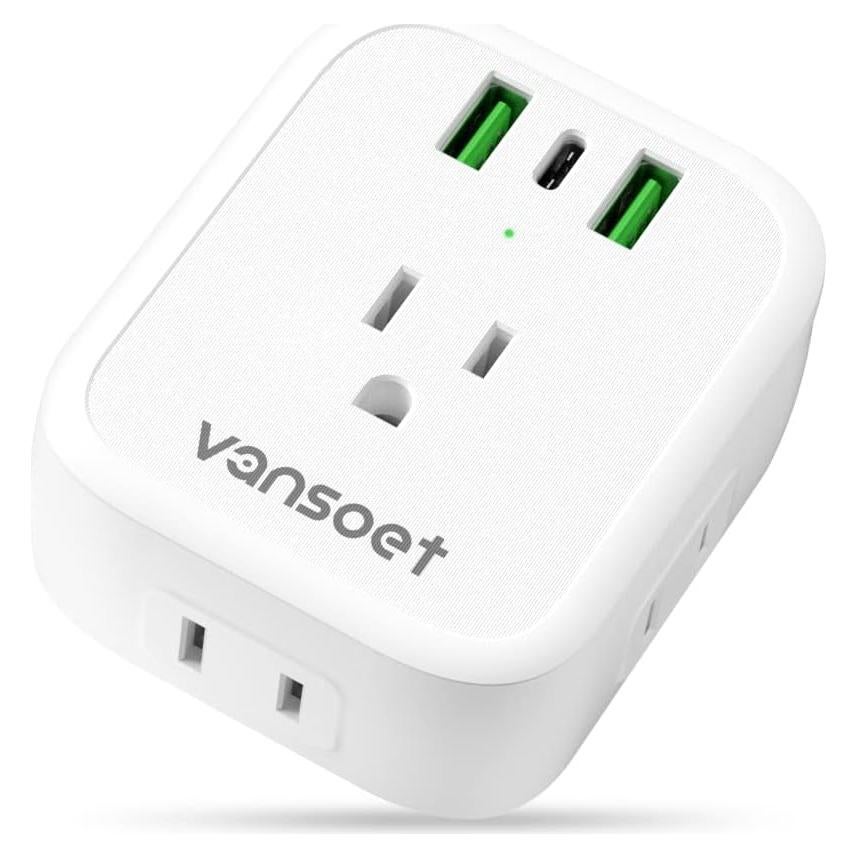 Adaptador de Enchufe de Viaje Vansoet Tipo C 20W 7 en 1