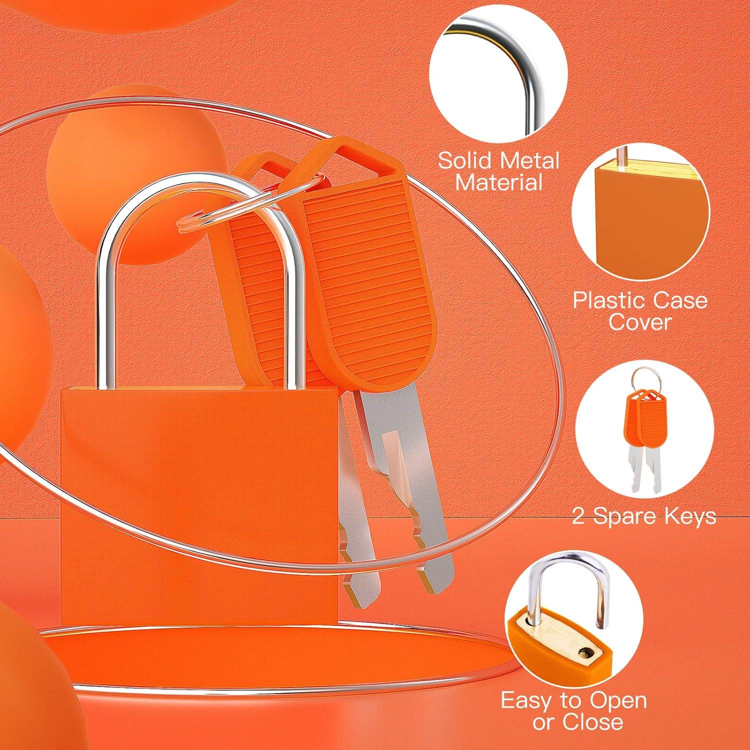 5 Cerraduras Pequeñas con Llaves Nrevichng Multicolor ABS