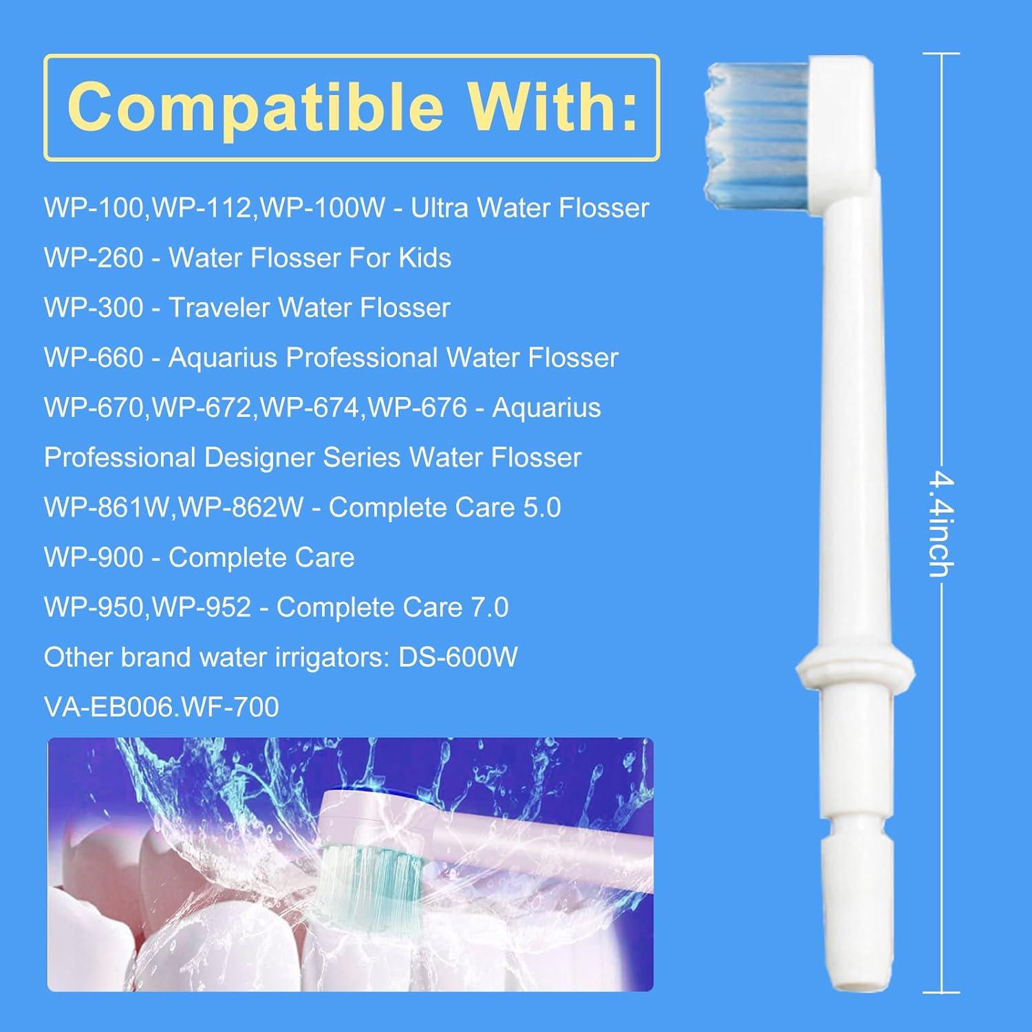 Consejos de Reemplazo Waterpik Aquarius - 6 Cabezal de Cepillo