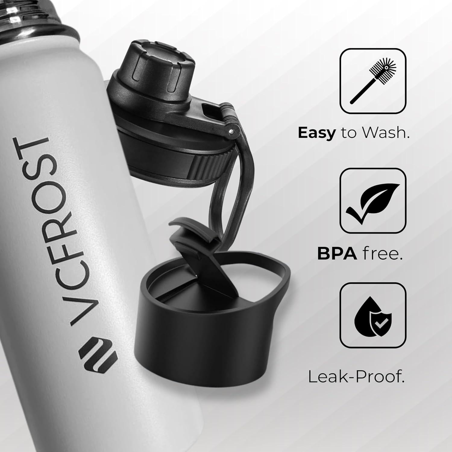 Botella Infusora de Té VCFROST 20oz Acero Inoxidable Doble Pared