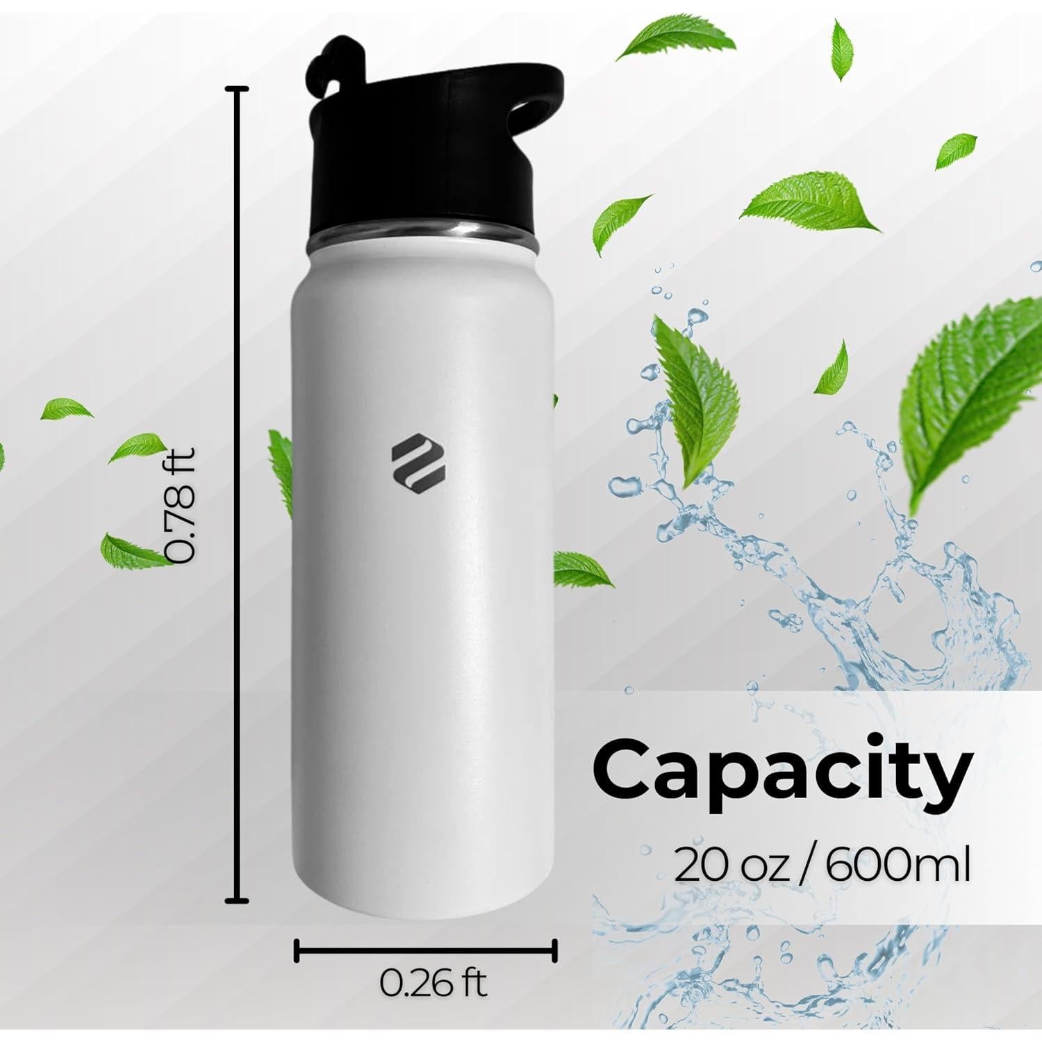 Botella Infusora de Té VCFROST 20oz Acero Inoxidable Doble Pared