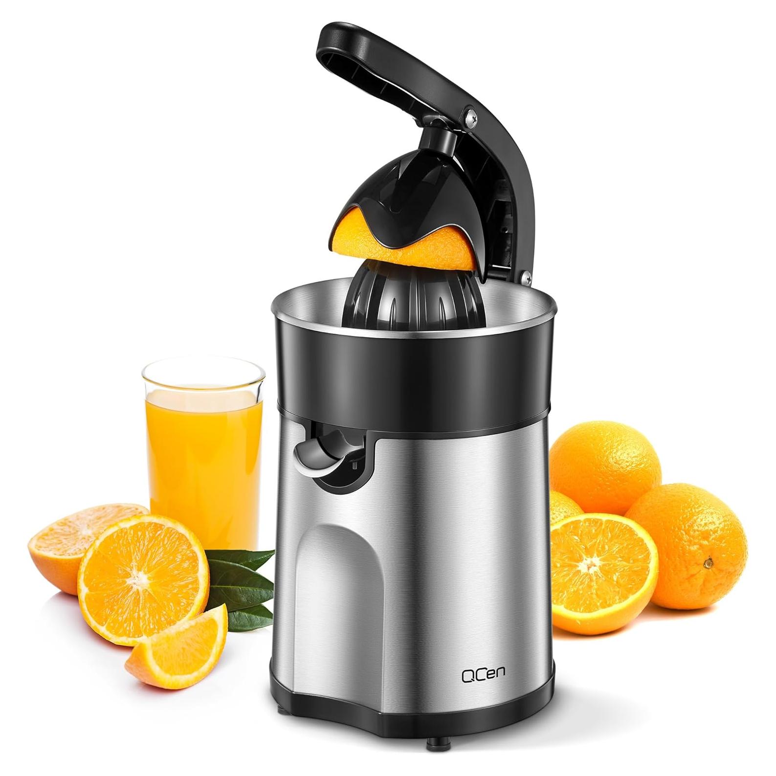 Exprimidor Eléctrico QCen SG-85W de Cítricos Acero Inoxidable