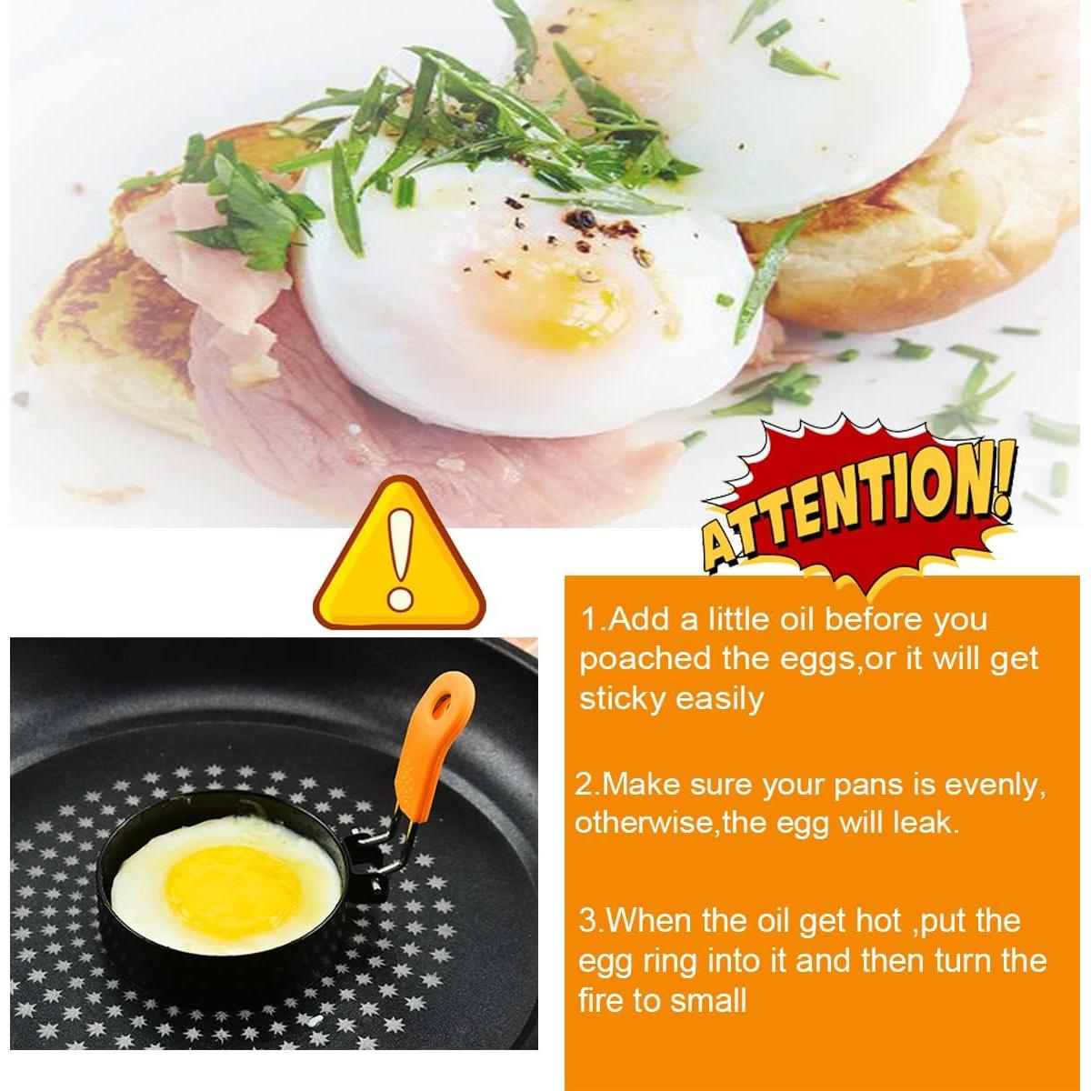 Anillos de Pancake y Huevo WOWITIS 15 cm - Acero Inoxidable