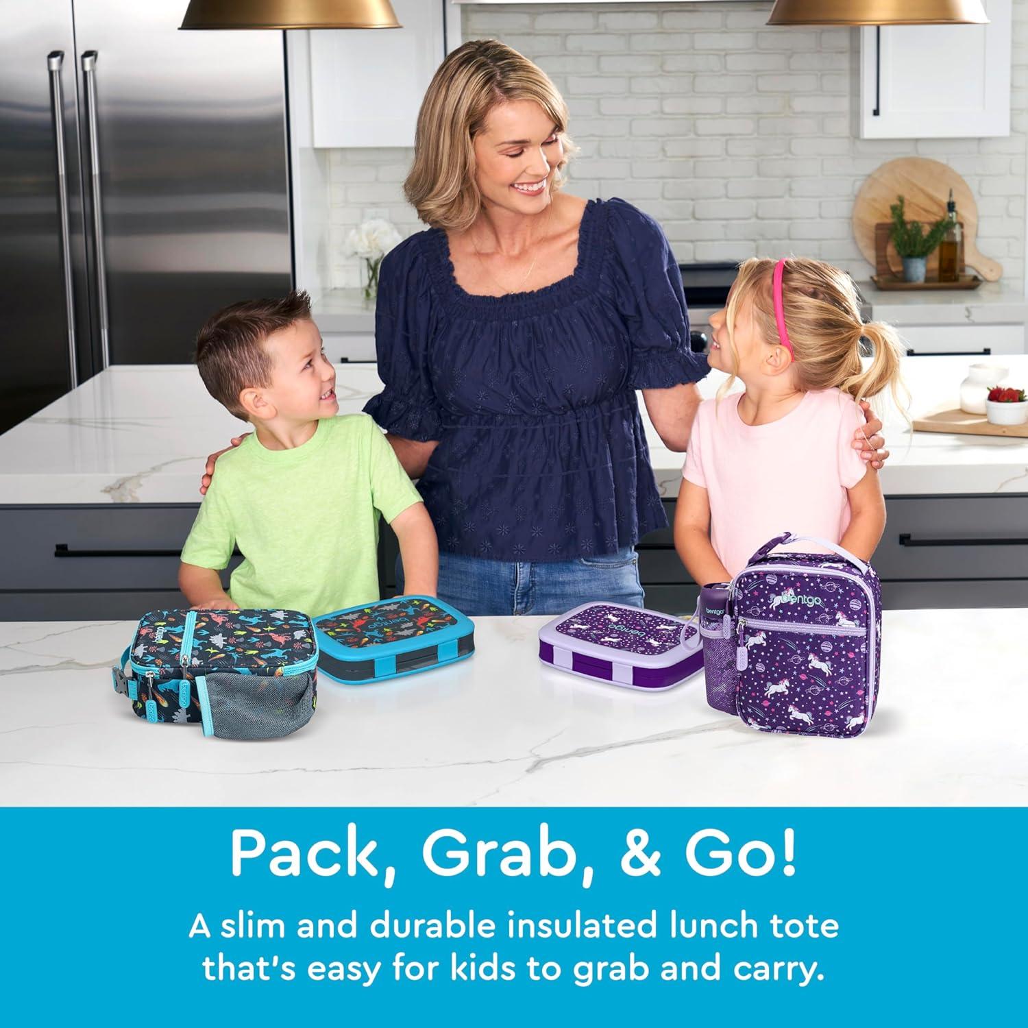 Bolsa Térmica Insulada Bentgo Kids Dinosaurio - 2.7L, Resistente al Agua